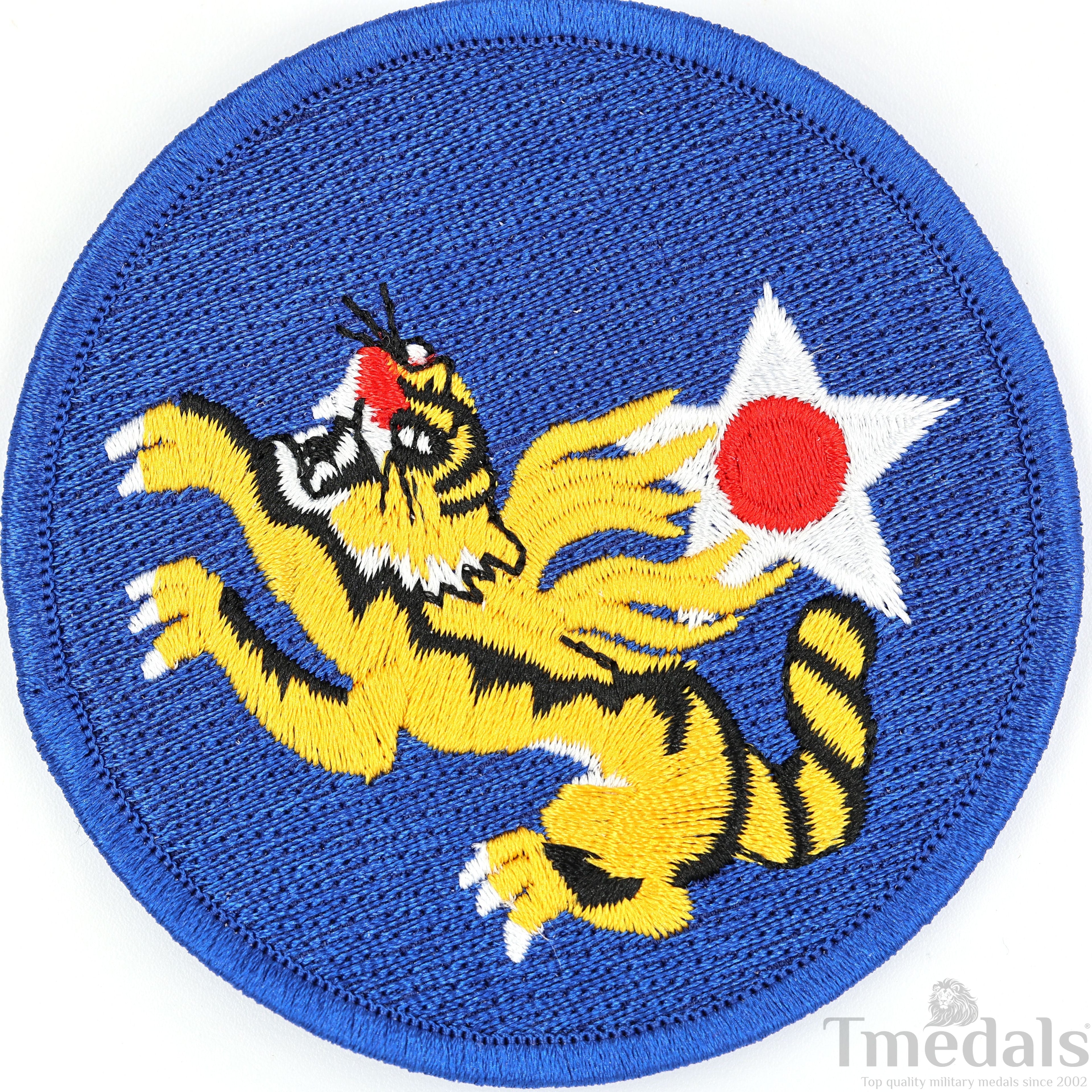 U.S. Army 14th Air Force Corps WWII Flying Tigers Avg Force Patch U.S. WWII detail view 6