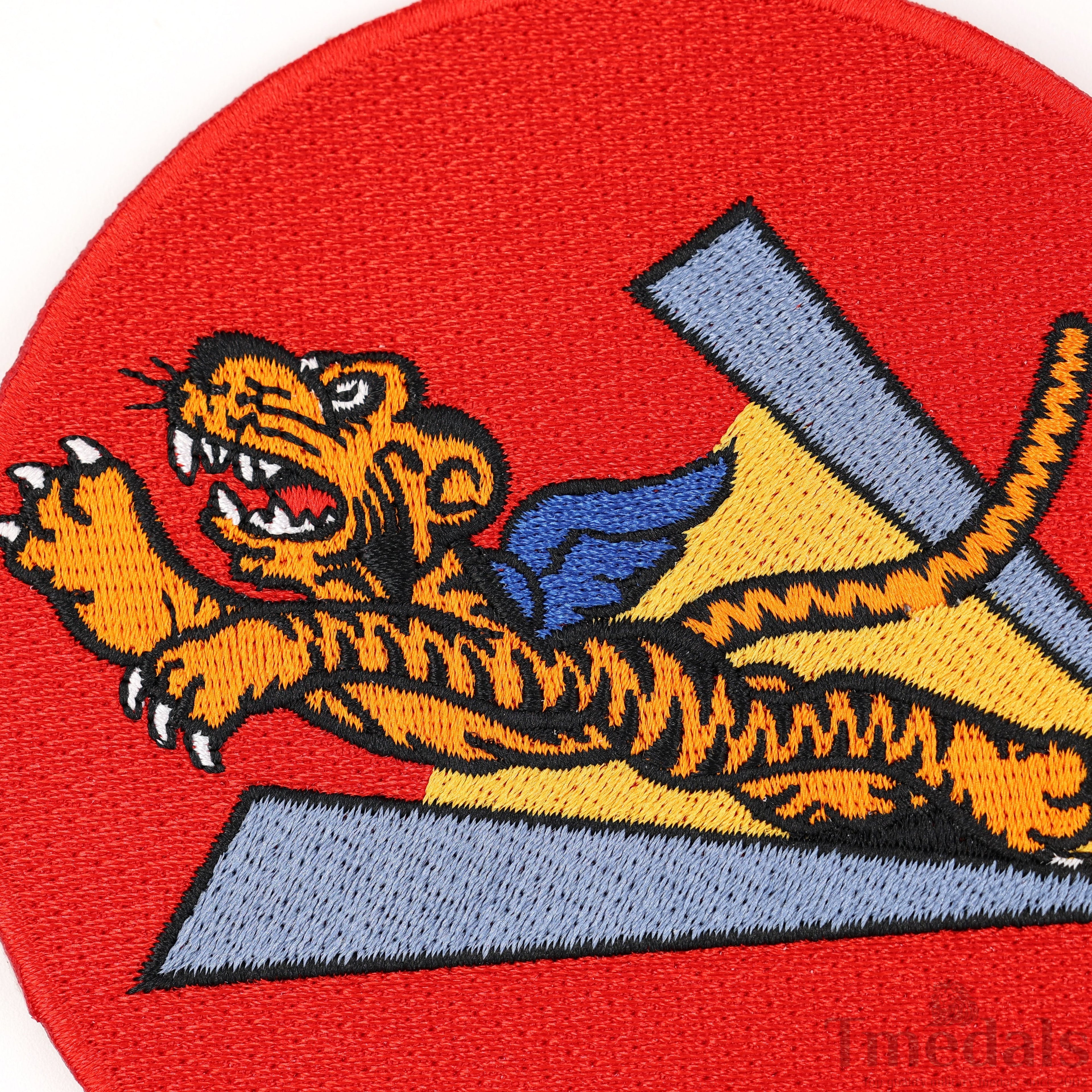 U.S. Army 14th Air Force Corps WWII Flying Tigers Avg Force Patch U.S. WWII China detail view 5