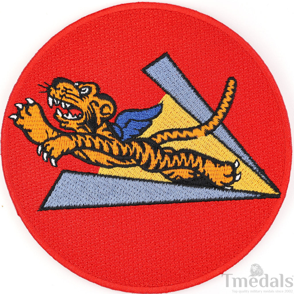 U.S. Army 14th Air Force Corps WWII Flying Tigers Avg Force Patch U.S. WWII China detail view 6