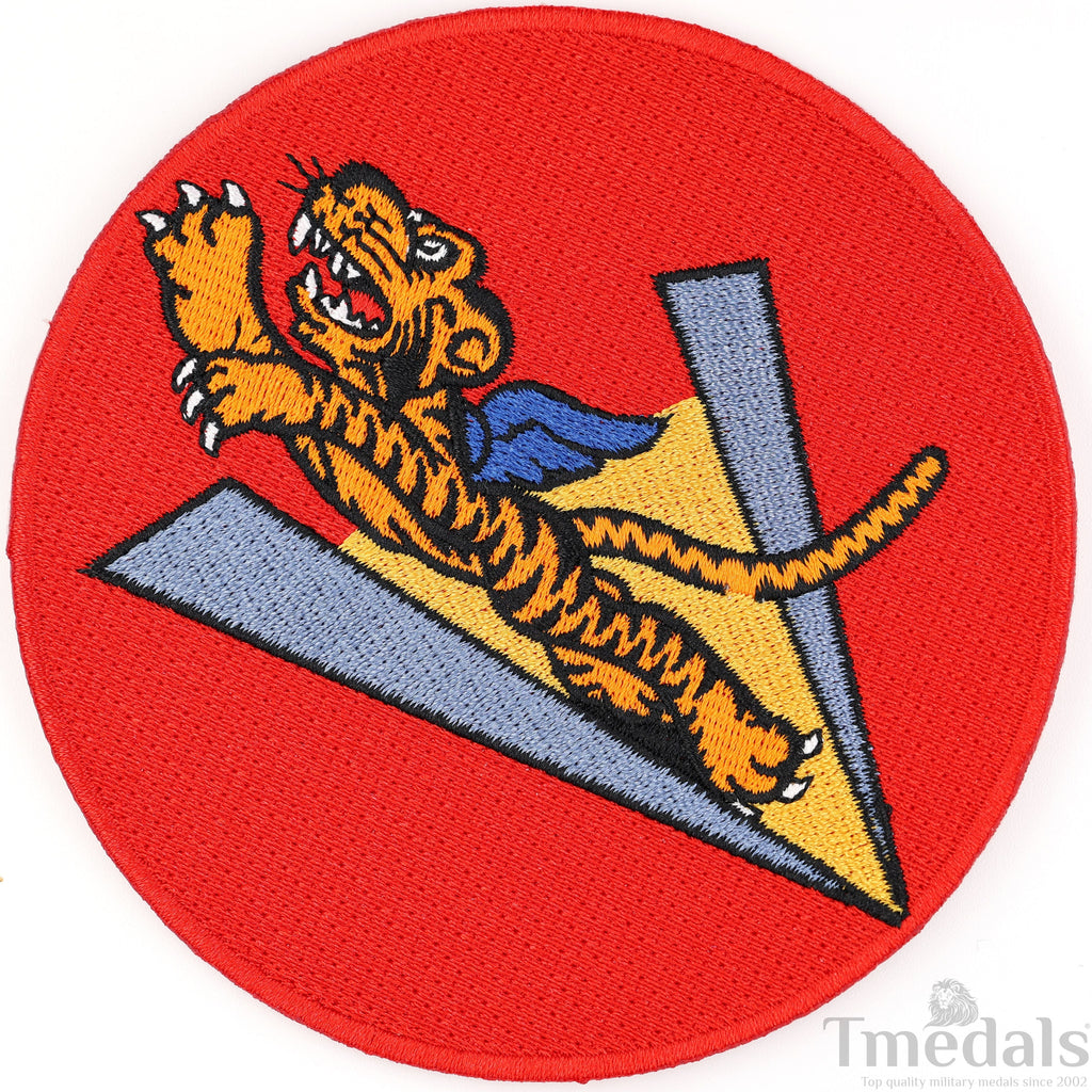 U.S. Army 14th Air Force Corps WWII Flying Tigers Avg Force Patch U.S. WWII China detail view 7