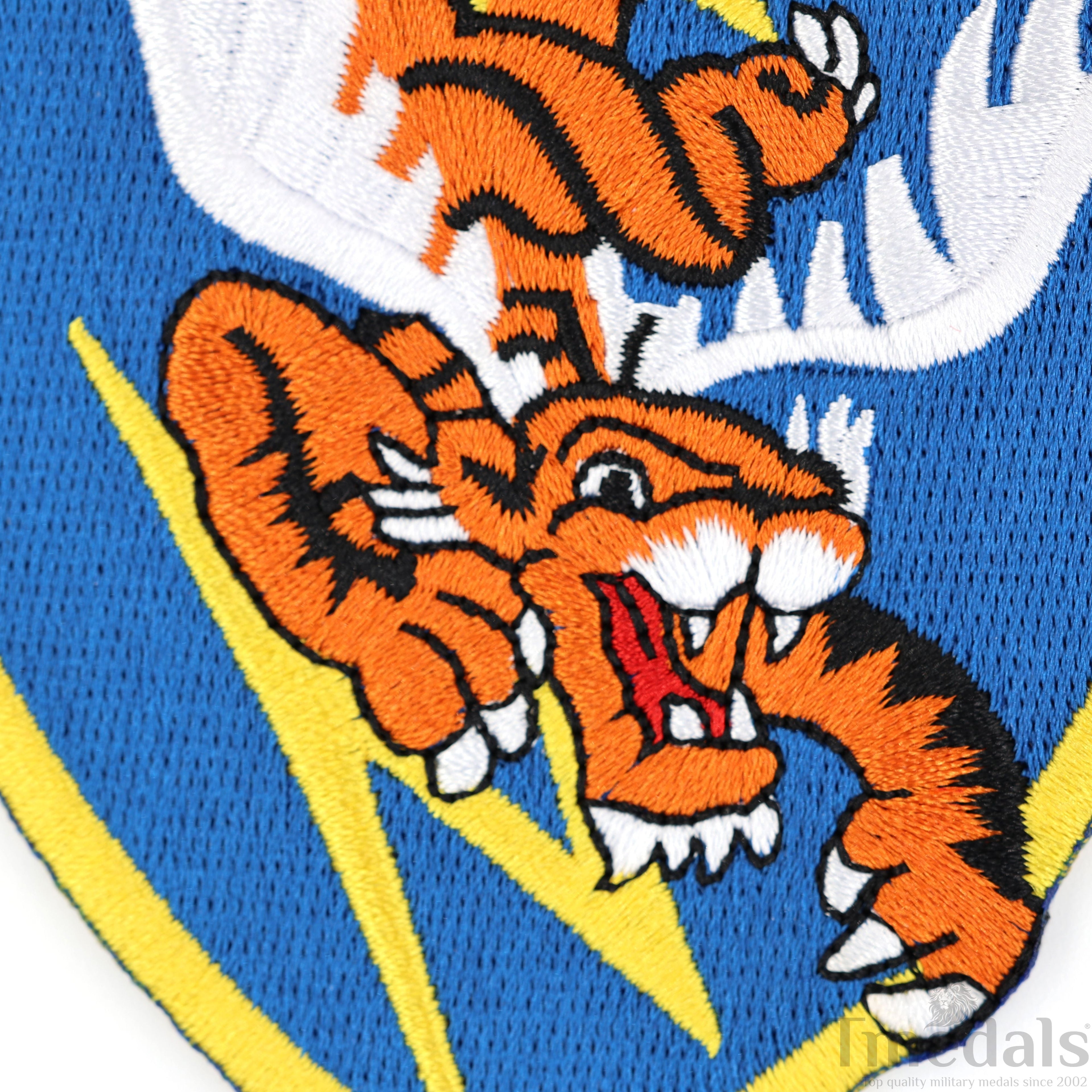 U.S. Army 14th Air Force Corps WWII Flying Tigers Avg Force Patch U.S. WWII China detail view 6