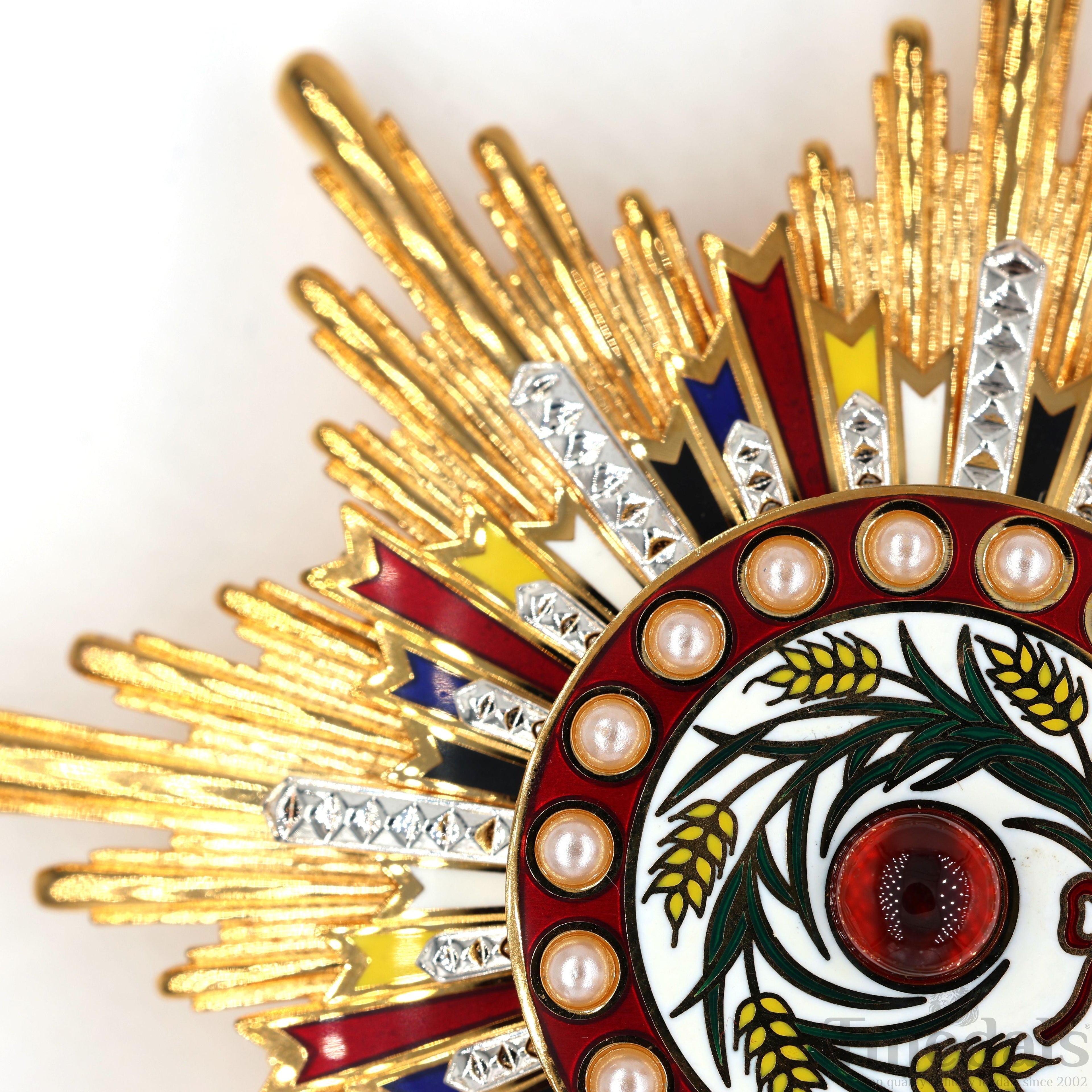 China Medal Order of the Precious Brilliant Golden Grain 2class grade breast star detail view 5