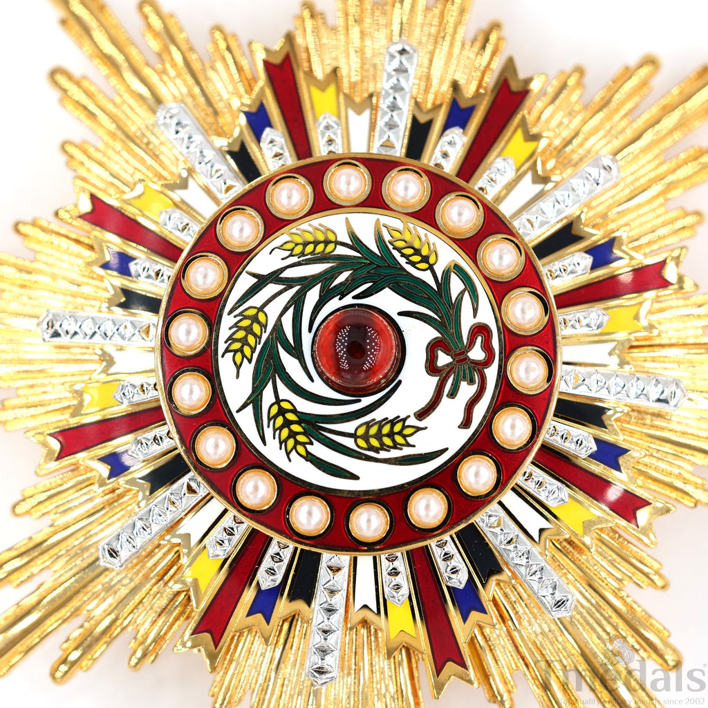 China Medal Order of the Precious Brilliant Golden Grain 2class grade breast star detail view 6