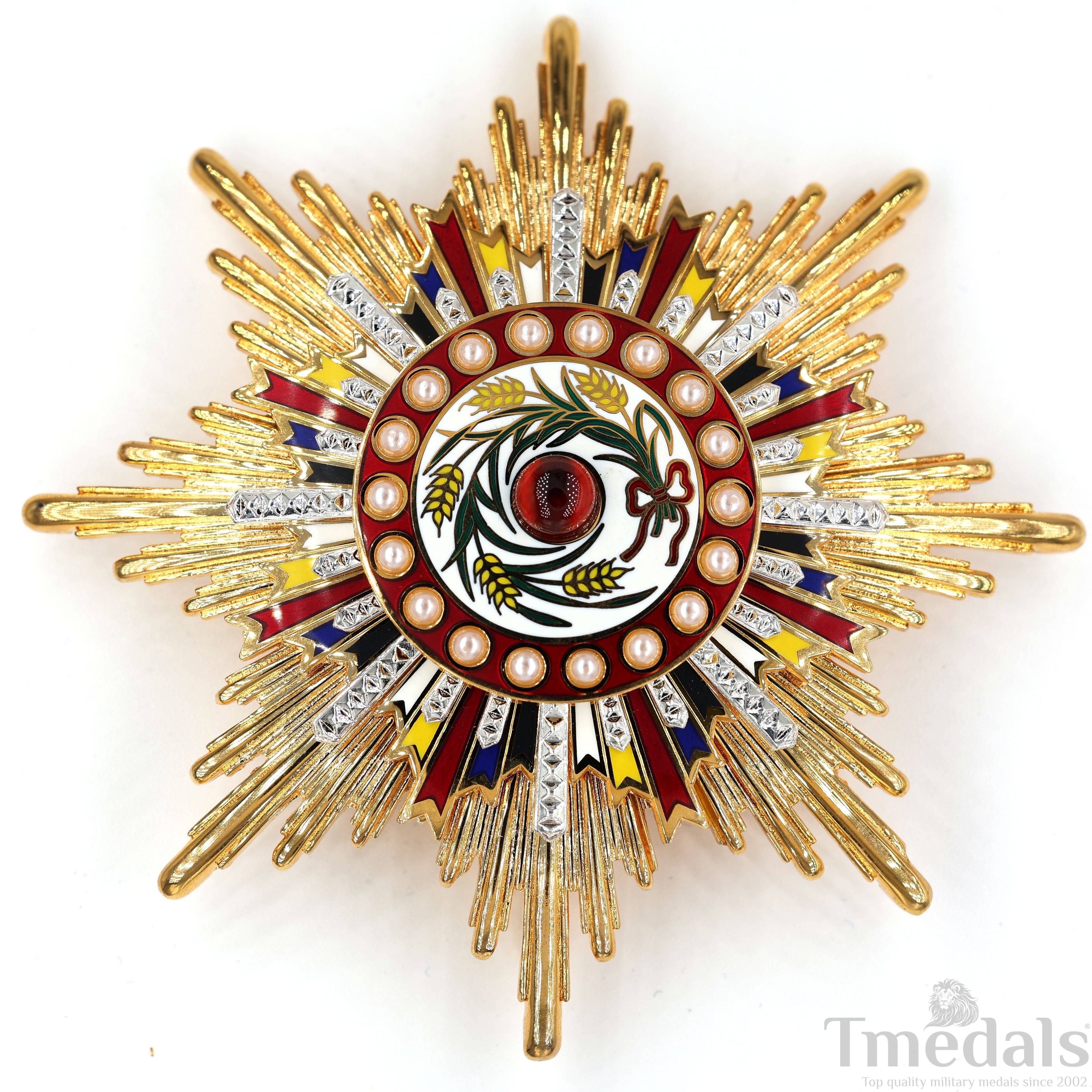 China Medal Order of the Precious Brilliant Golden Grain 2class grade breast star detail view 3