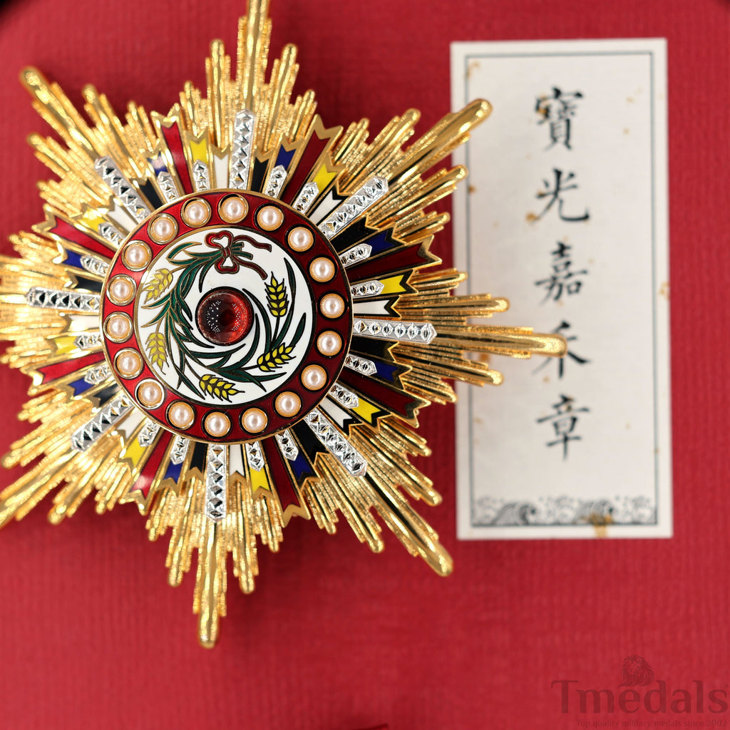 China Medal Order of the Precious Brilliant Golden Grain 2class grade breast star detail view 16