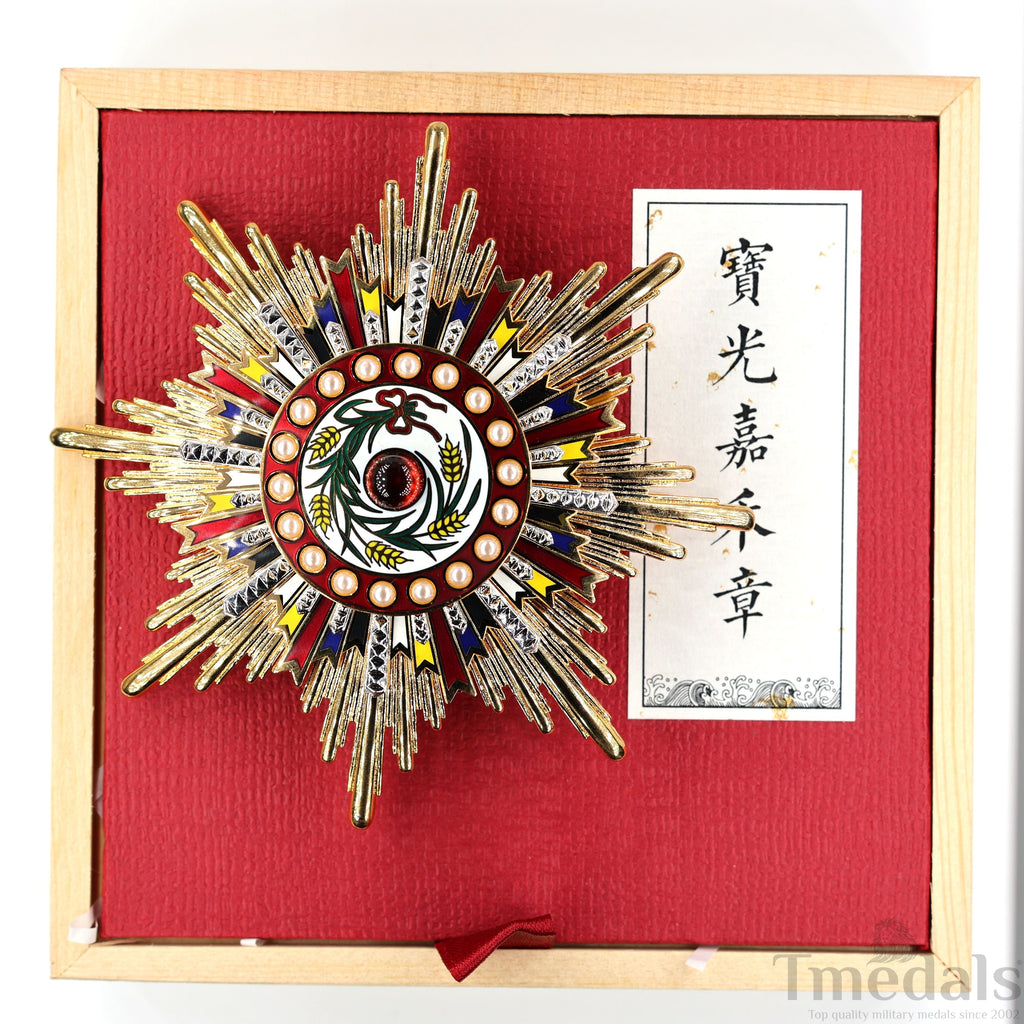 China Medal Order of the Precious Brilliant Golden Grain 2class grade breast star detail view 17