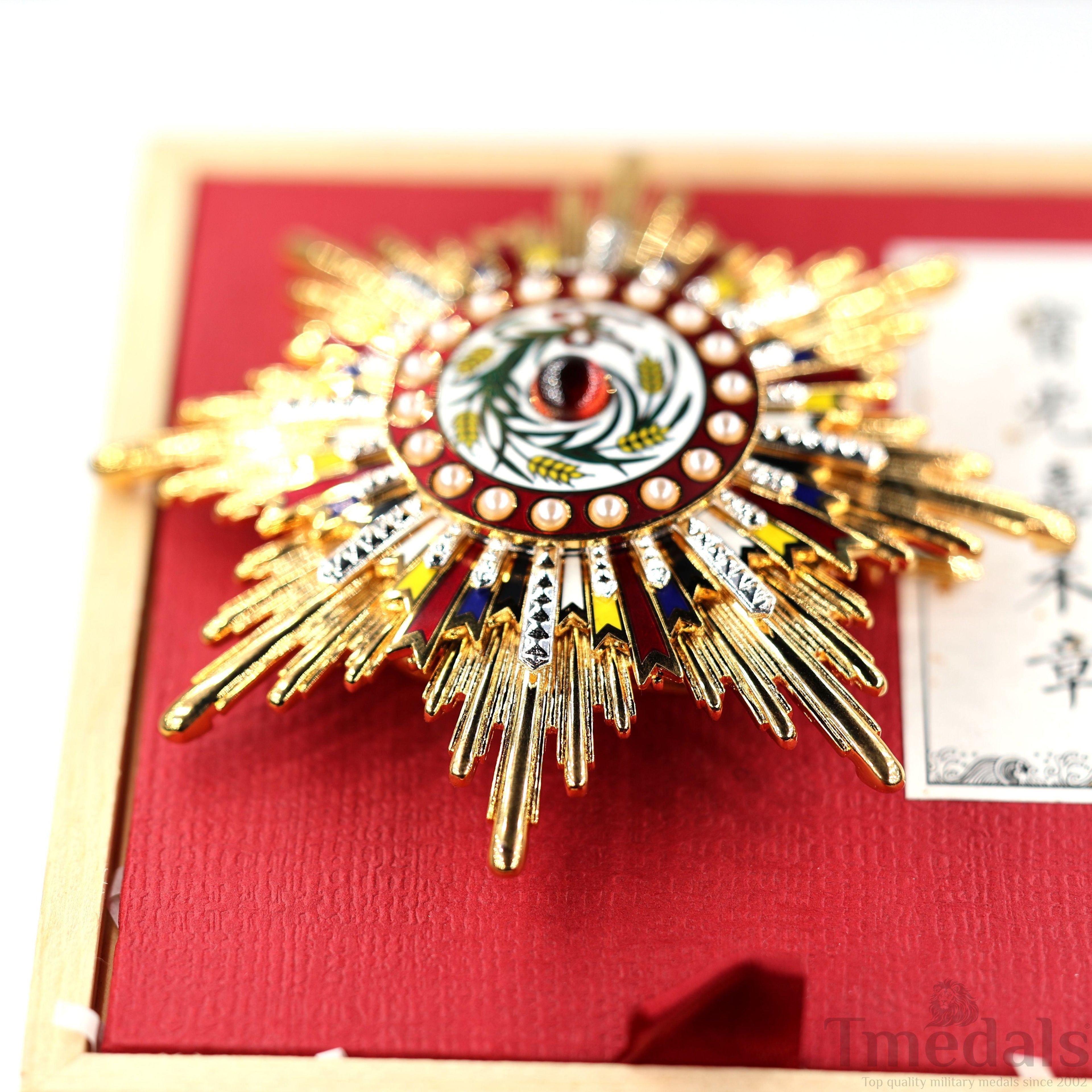 China Medal Order of the Precious Brilliant Golden Grain 2class grade breast star detail view 20