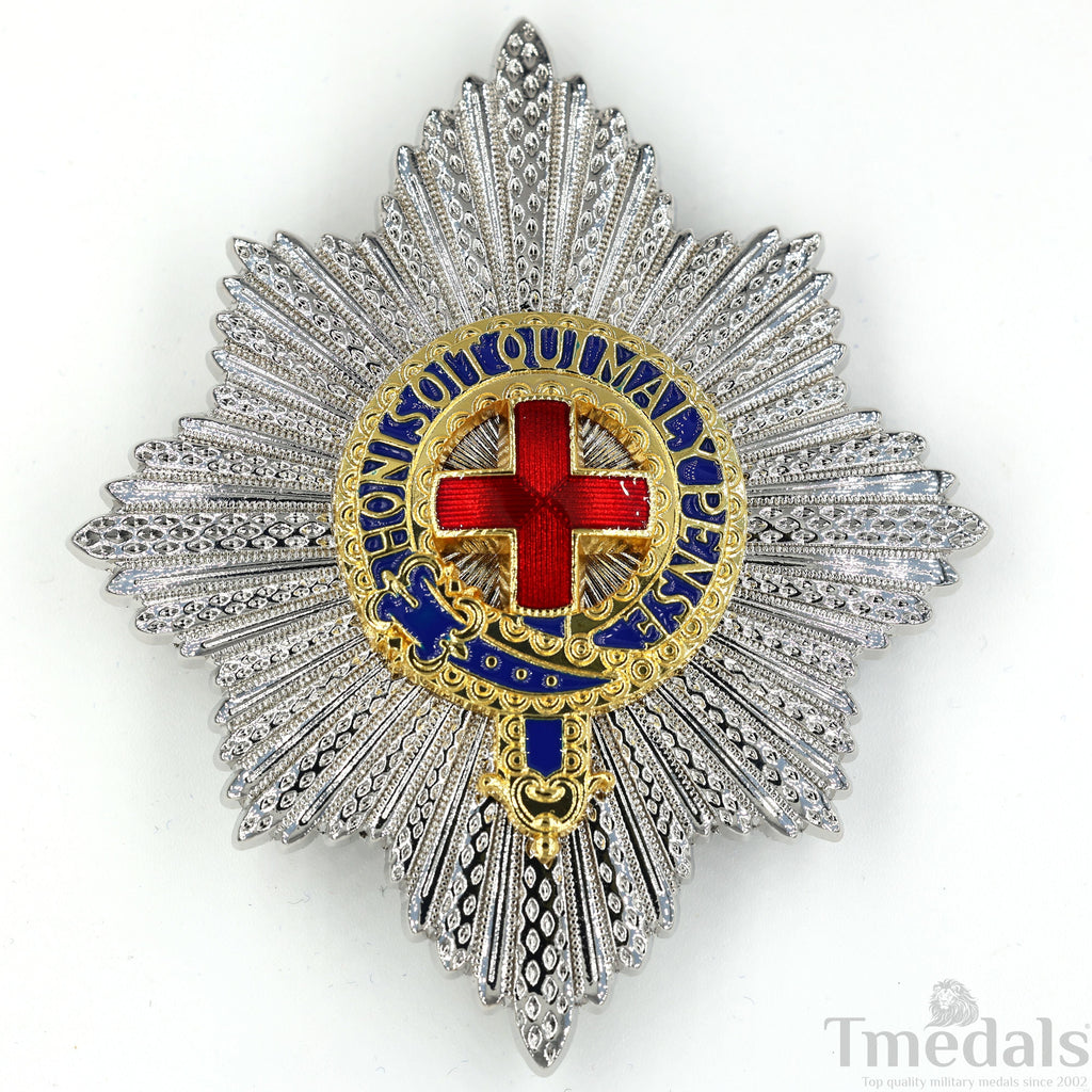The British Order of the Garter Star Badge UK medal Badge detail view 6