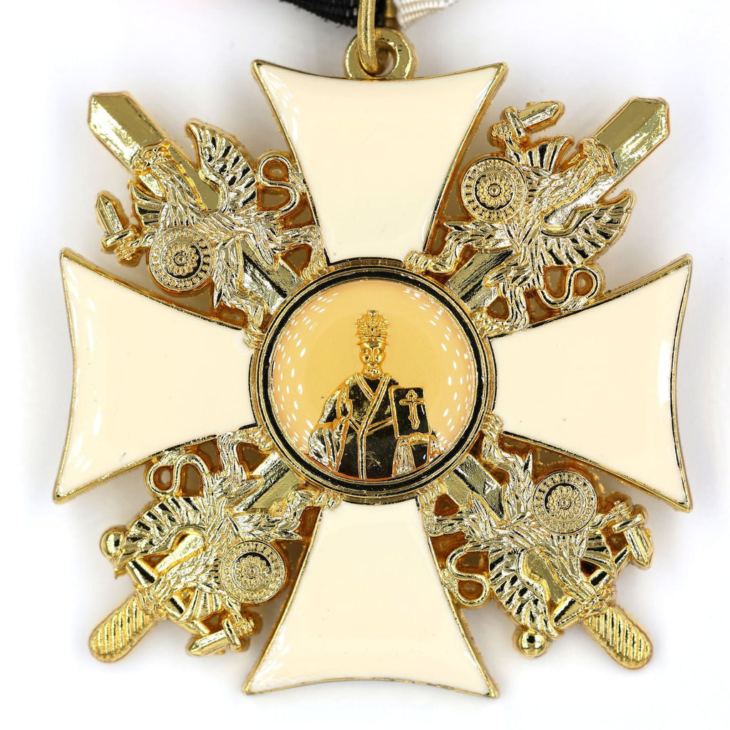 Imperial Russian Saint Nicholas Medal Order Badge detail view 6