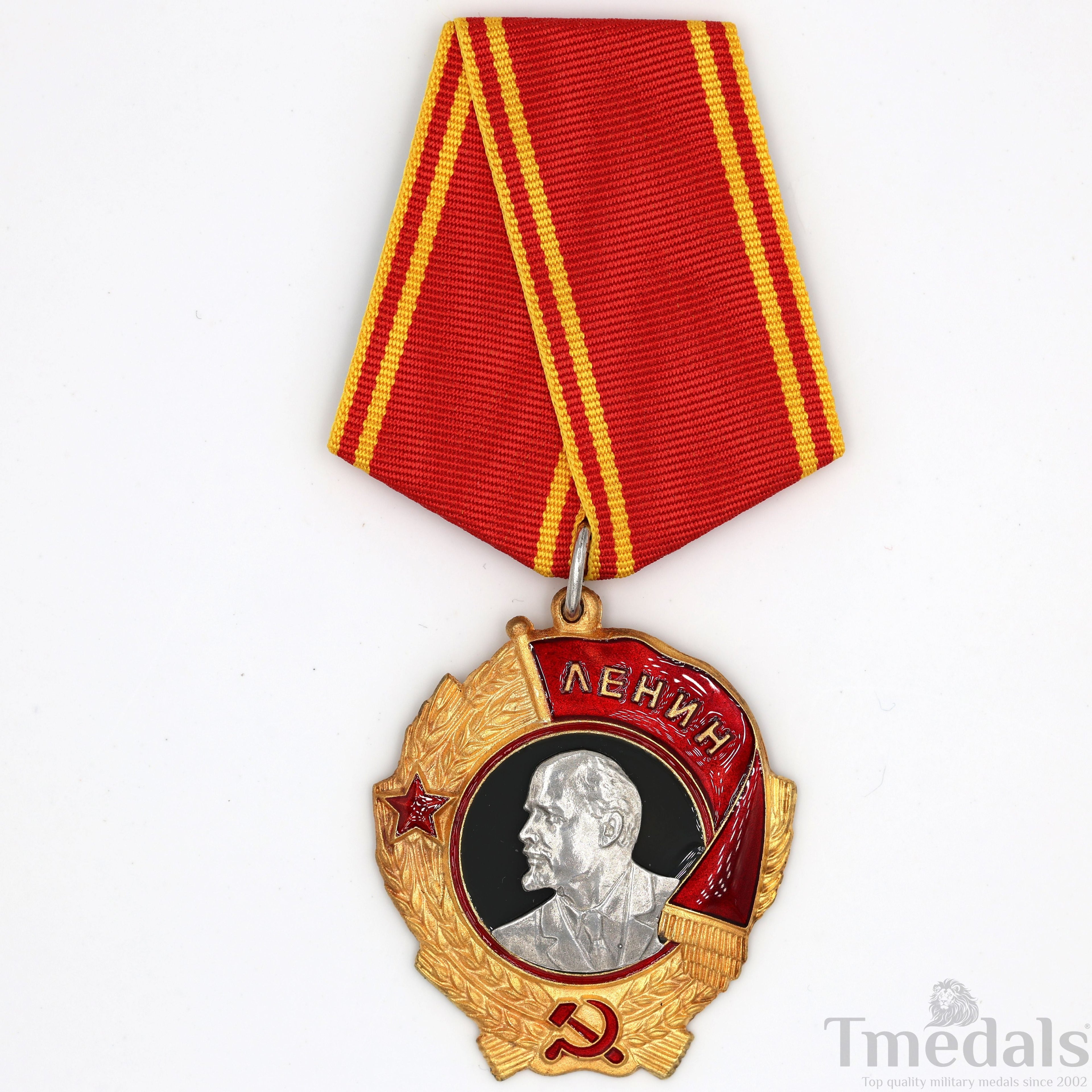 Russia Soviet Union Order of Lenin Medal USSR CCCP Pure Silver Portrait replica