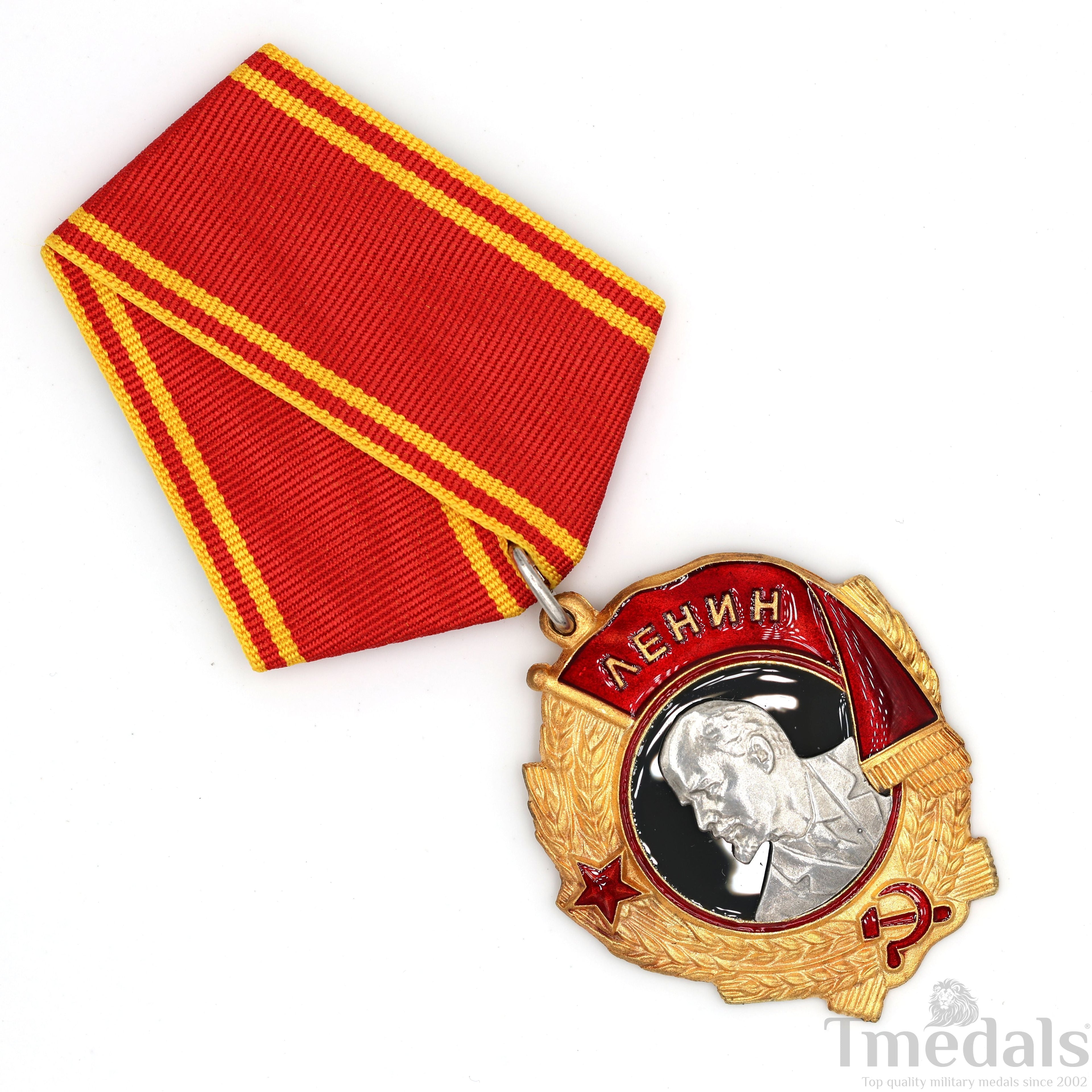 Russia Soviet Union Order of Lenin Medal USSR CCCP Pure Silver Portrait detail view 6