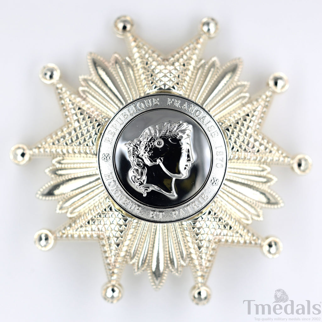 France French Legion of Honor Grand Cross Breast Star in Silver Medal Order detail view 4