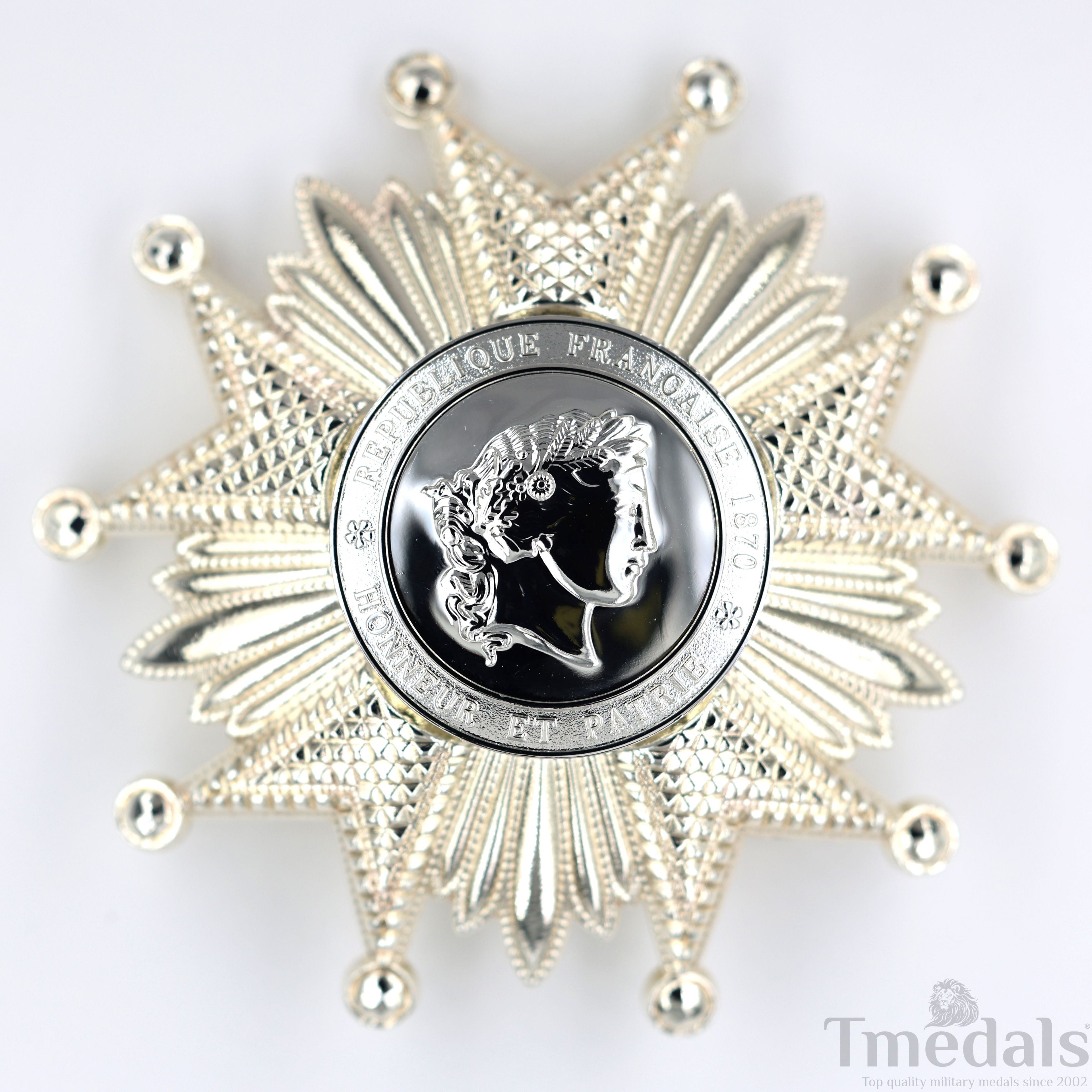 France French Legion of Honor Grand Cross Breast Star in Silver Medal Order detail view 4