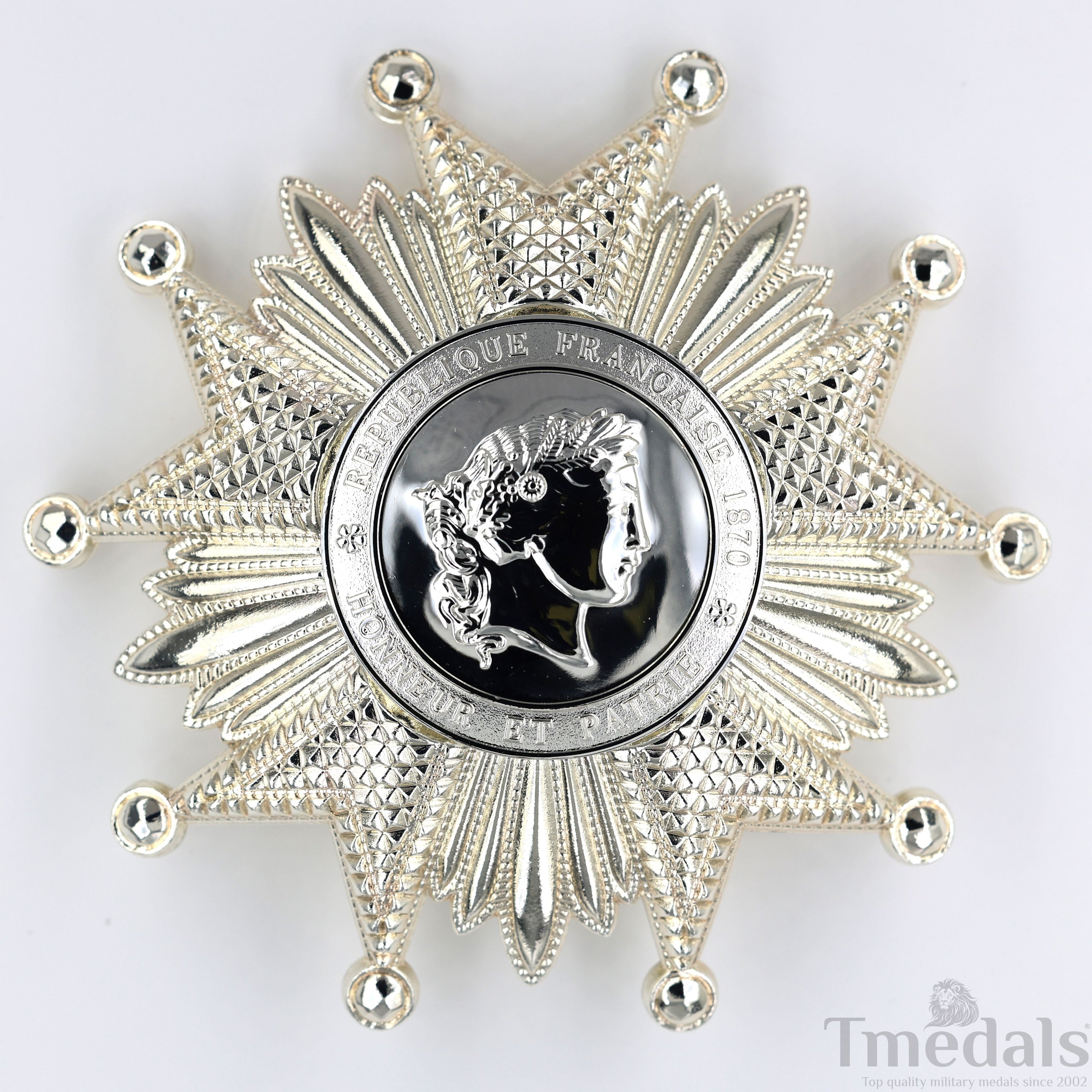 France French Legion of Honor Grand Cross Breast Star in Silver Medal Order detail view 8
