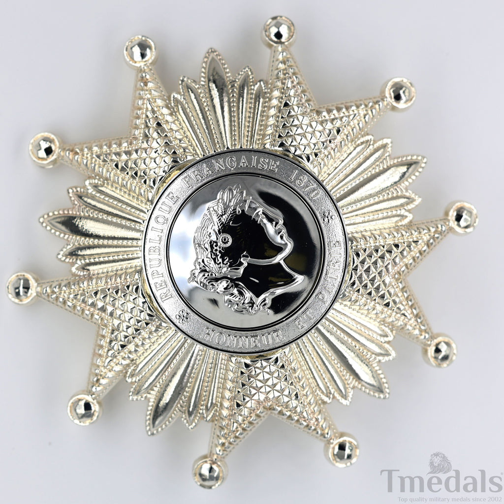 France French Legion of Honor Grand Cross Breast Star in Silver Medal Order detail view 9