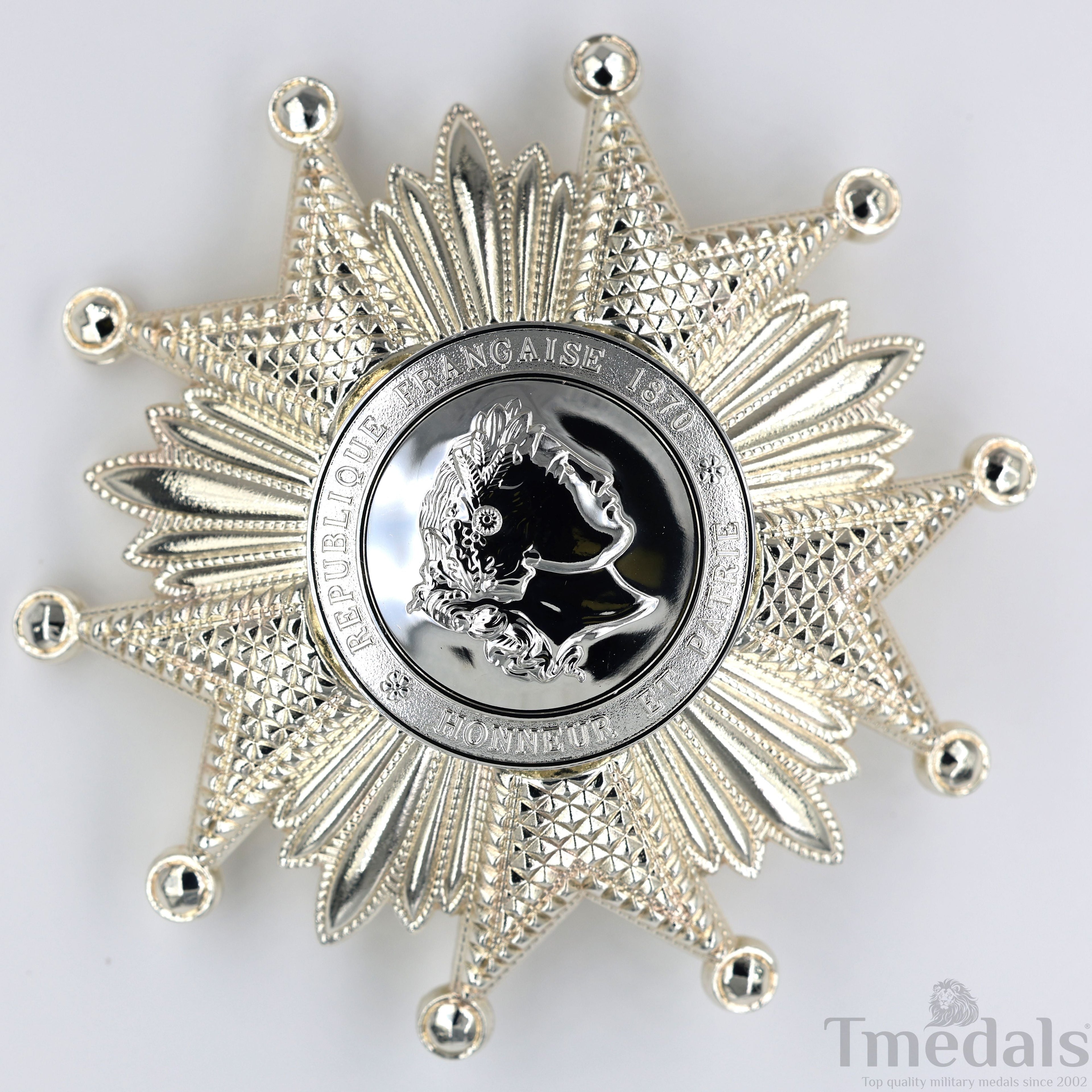 France French Legion of Honor Grand Cross Breast Star in Silver Medal Order detail view 9