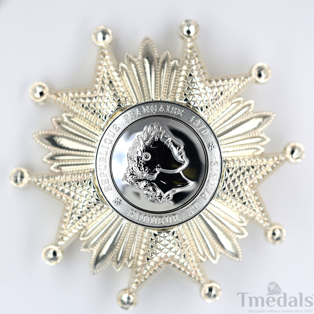 France French Legion of Honor Grand Cross Breast Star in Silver Medal Order detail view 10