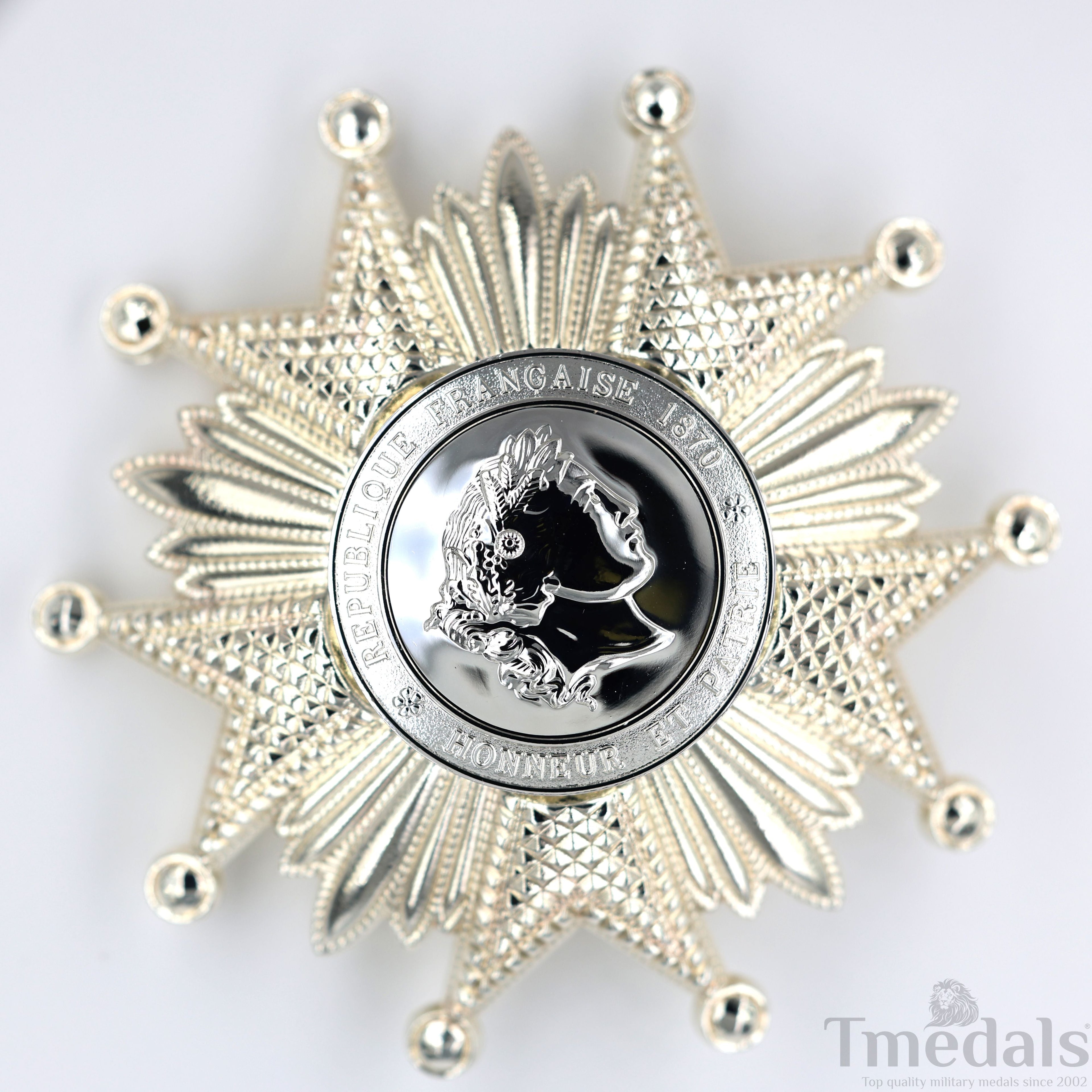 France French Legion of Honor Grand Cross Breast Star in Silver Medal Order detail view 10