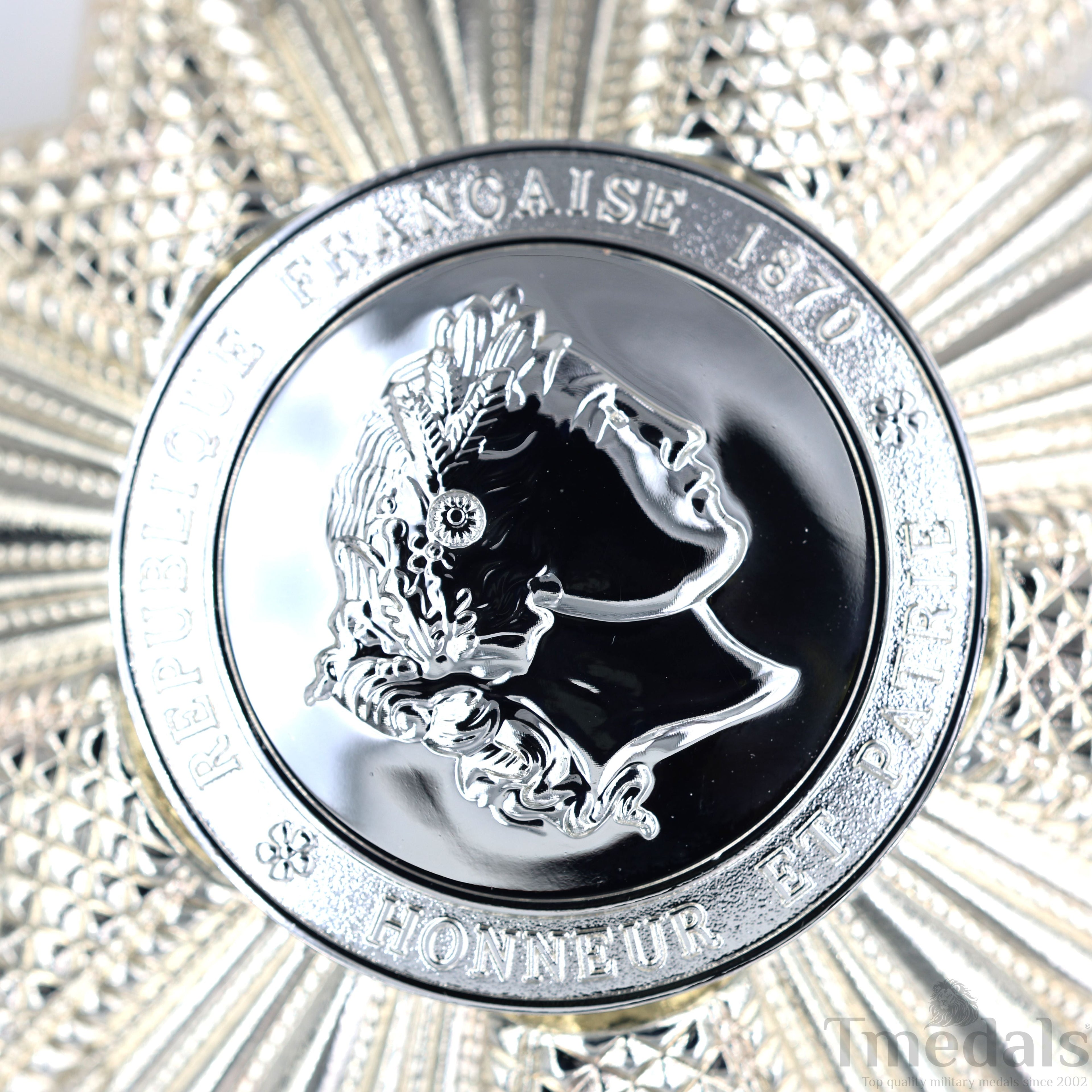 France French Legion of Honor Grand Cross Breast Star in Silver Medal Order detail view 11
