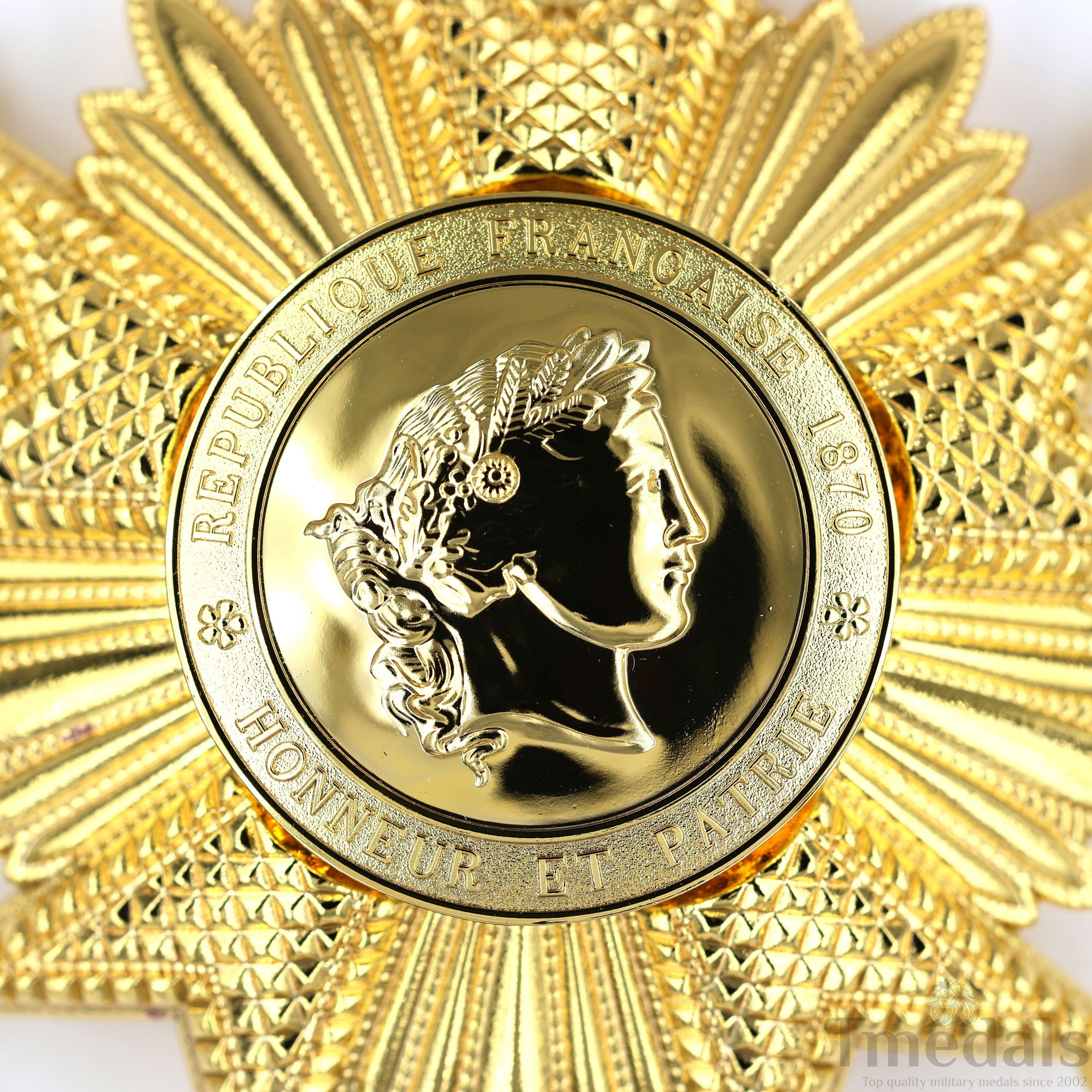 France French Legion of Honor Grand Cross Breast Star in Gold Medal Order detail view 11