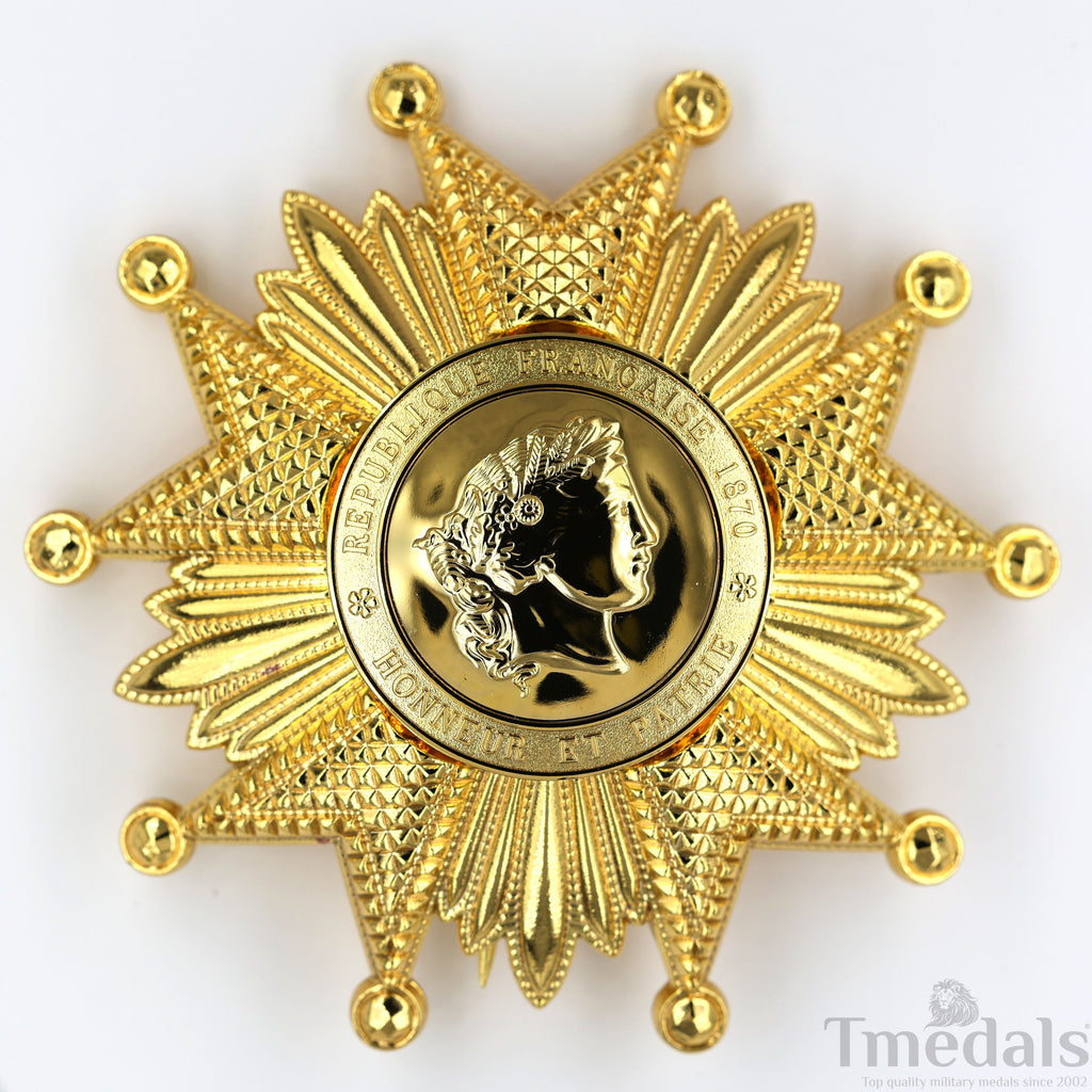 France French Legion of Honor Grand Cross Breast Star in Gold Medal Order replica