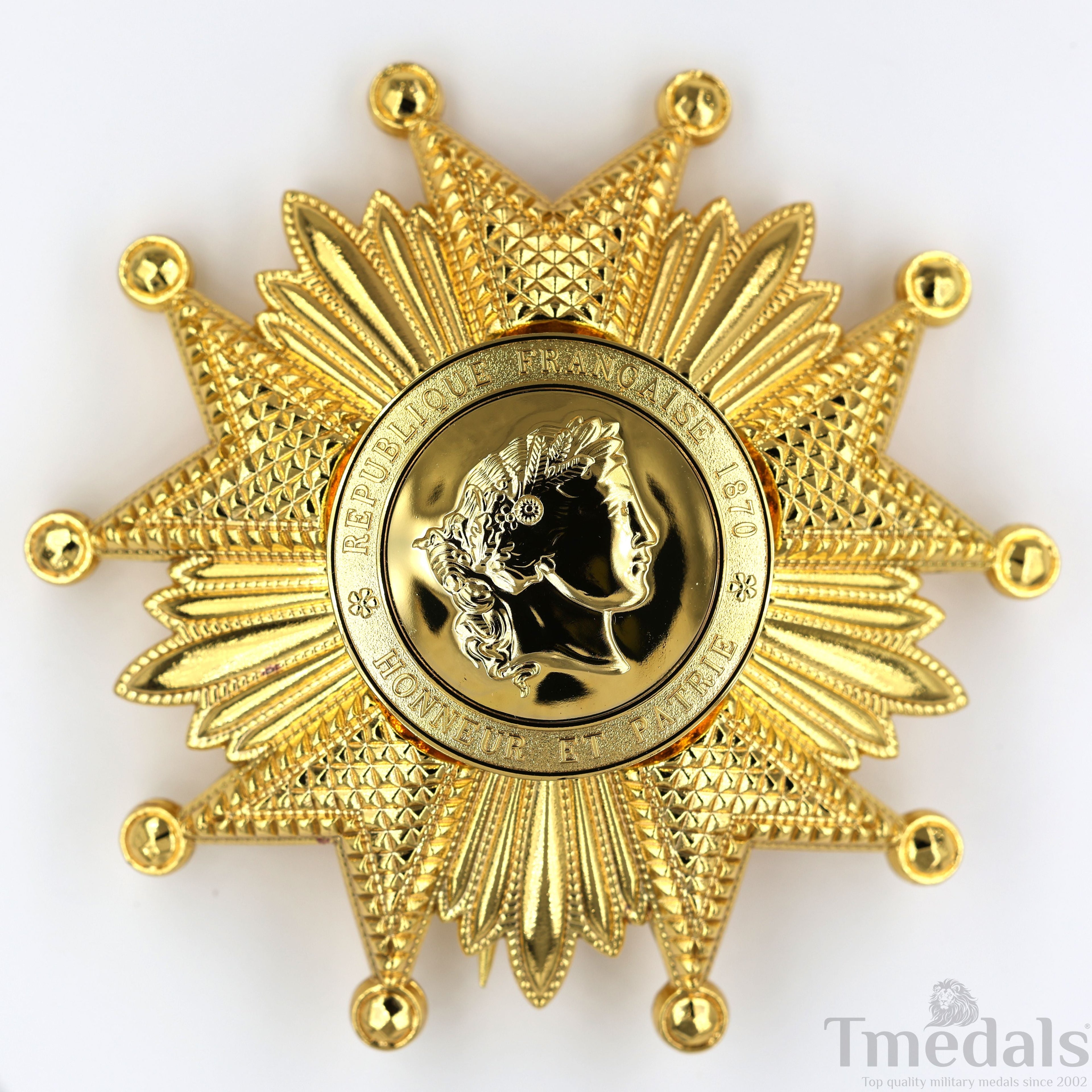 France French Legion of Honor Grand Cross Breast Star in Gold Medal Order replica