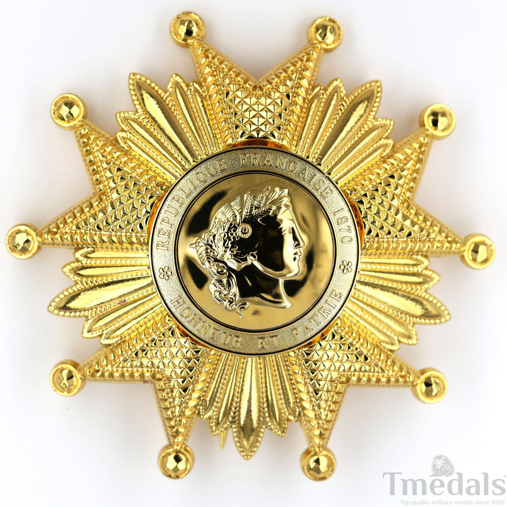 France French Legion of Honor Grand Cross Breast Star in Gold Medal Order detail view 4
