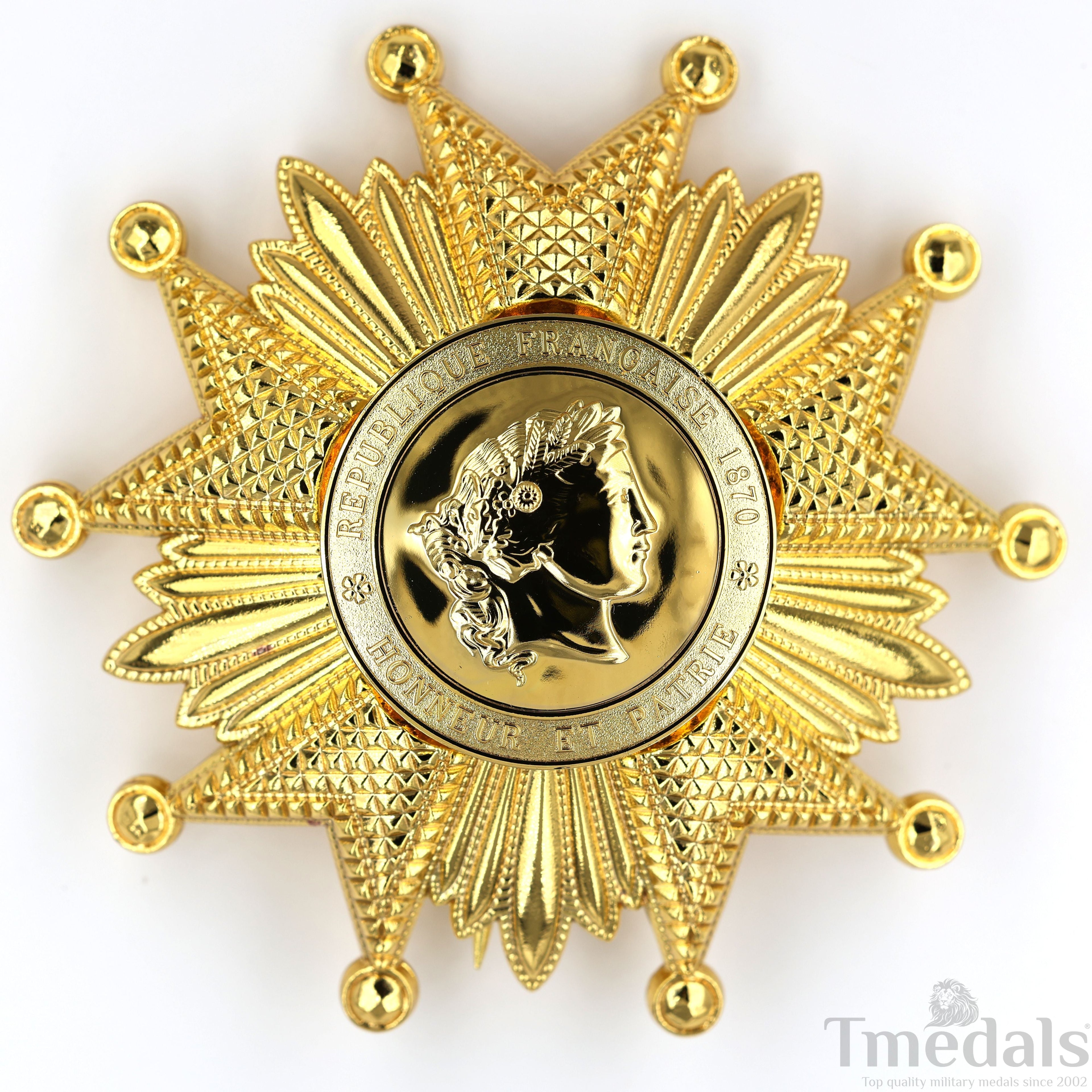 France French Legion of Honor Grand Cross Breast Star in Gold Medal Order detail view 4