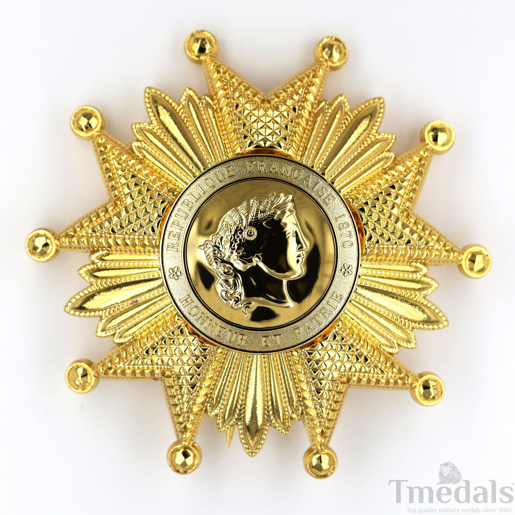 France French Legion of Honor Grand Cross Breast Star in Gold Medal Order detail view 16