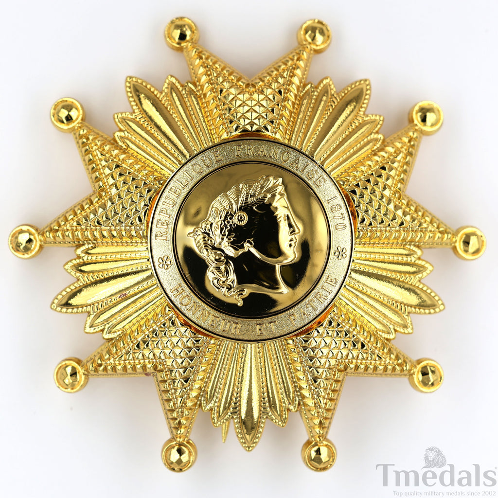 France French Legion of Honor Grand Cross Breast Star in Gold Medal Order detail view 17