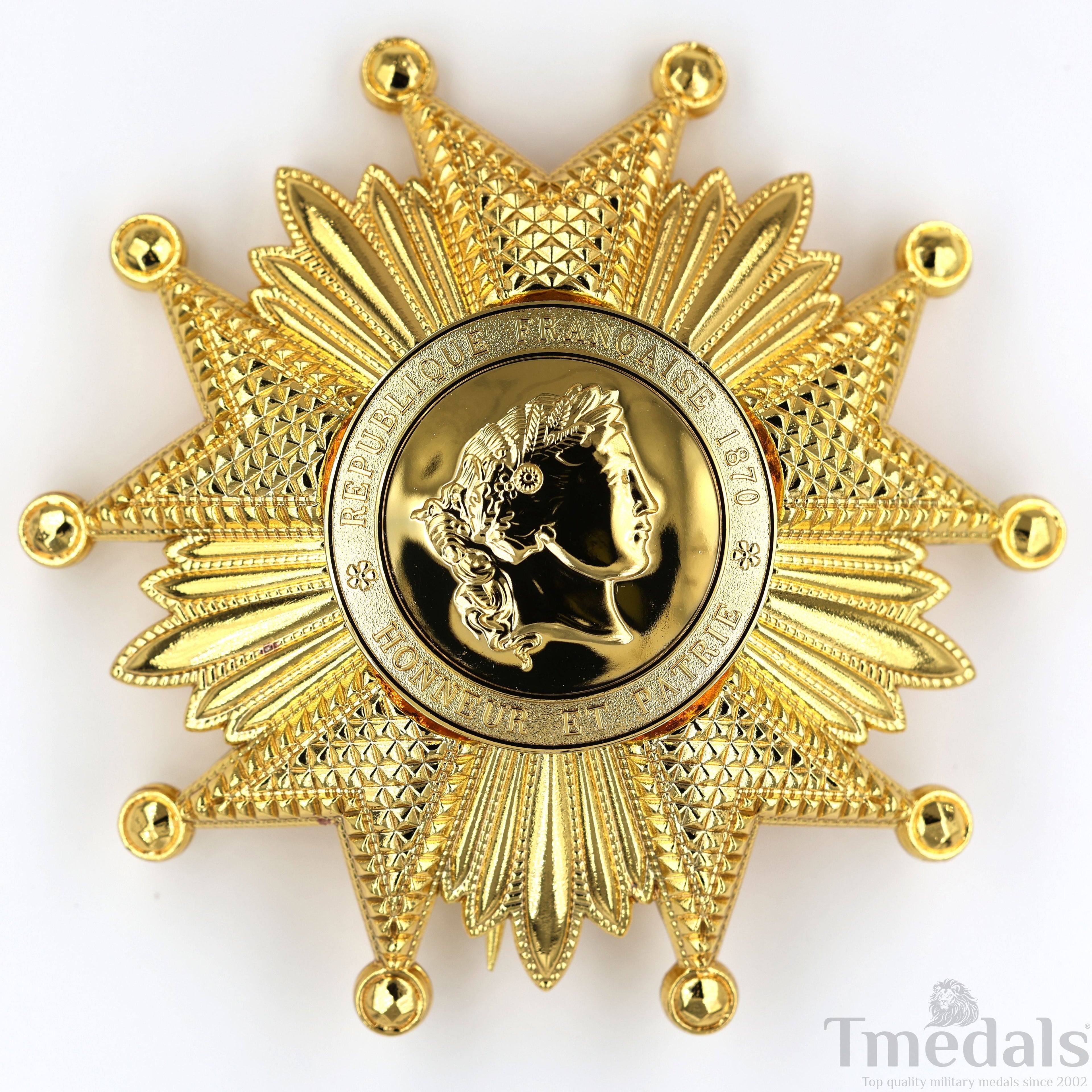 France French Legion of Honor Grand Cross Breast Star in Gold Medal Order detail view 17