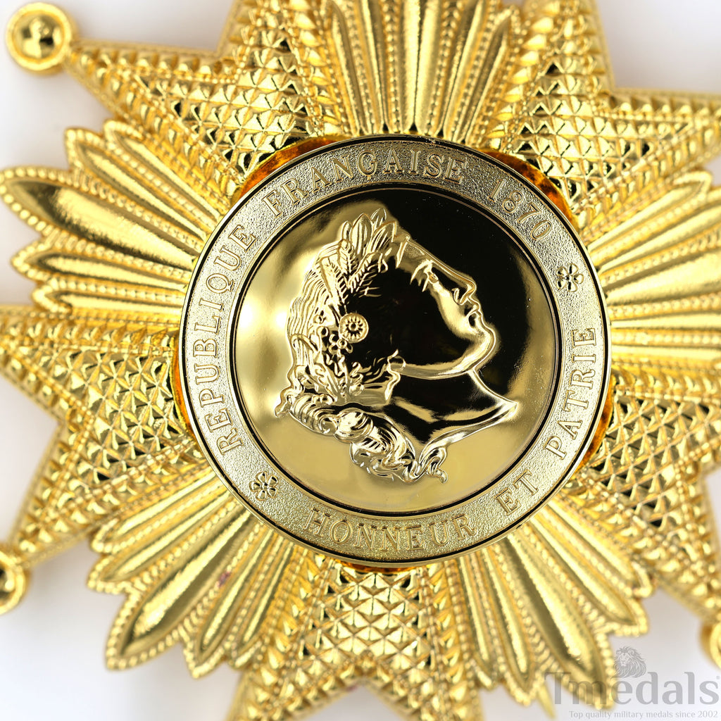 France French Legion of Honor Grand Cross Breast Star in Gold Medal Order detail view 5