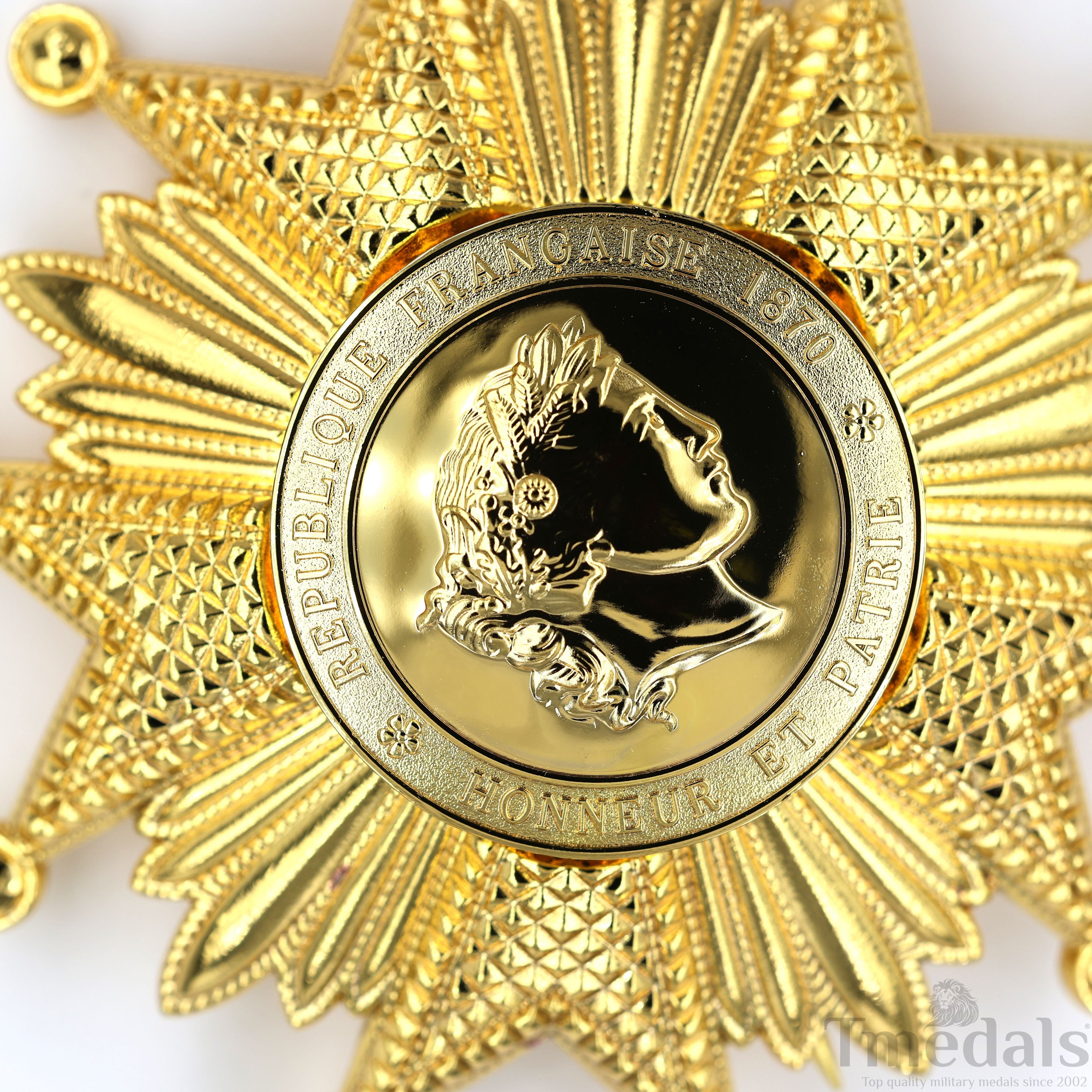 France French Legion of Honor Grand Cross Breast Star in Gold Medal Order detail view 5
