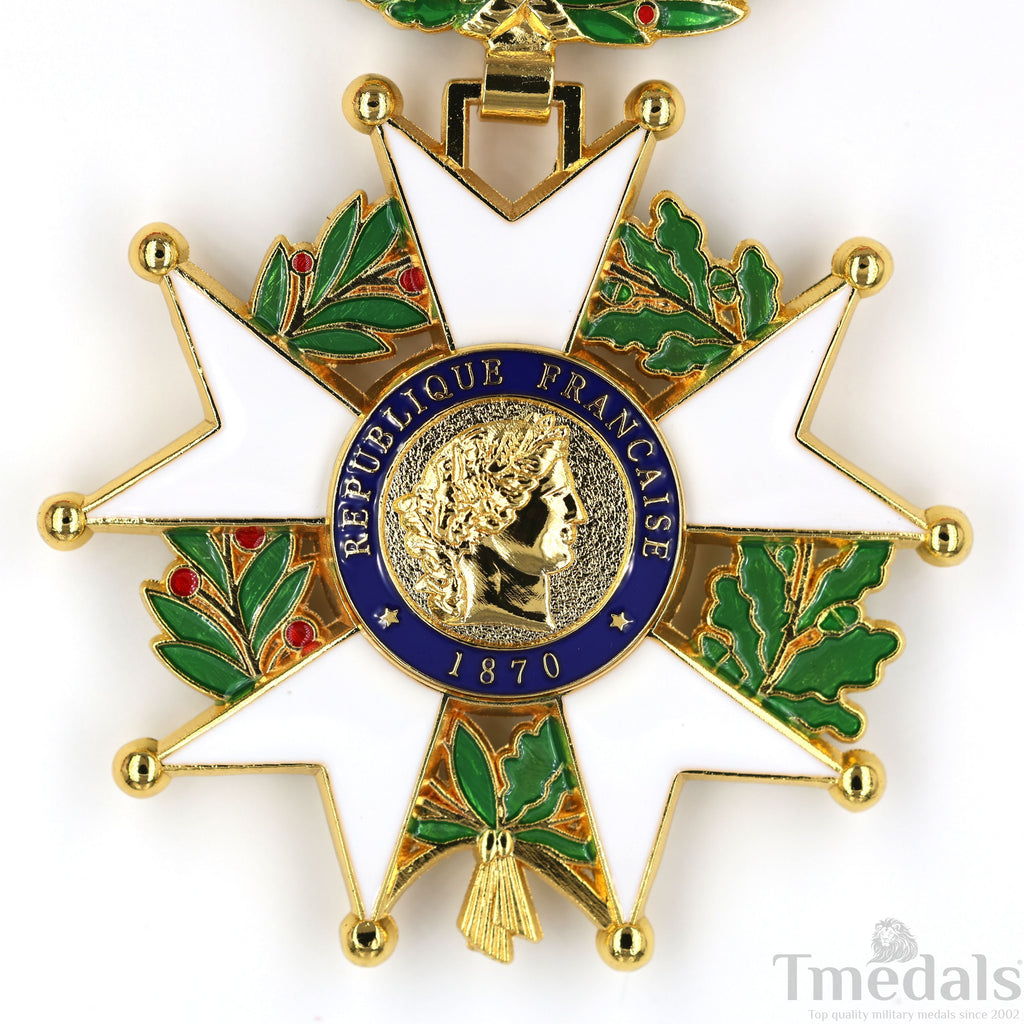 French Legion of Honour Commandeur Medal 3rd Class with Red Ribbon detail view 3