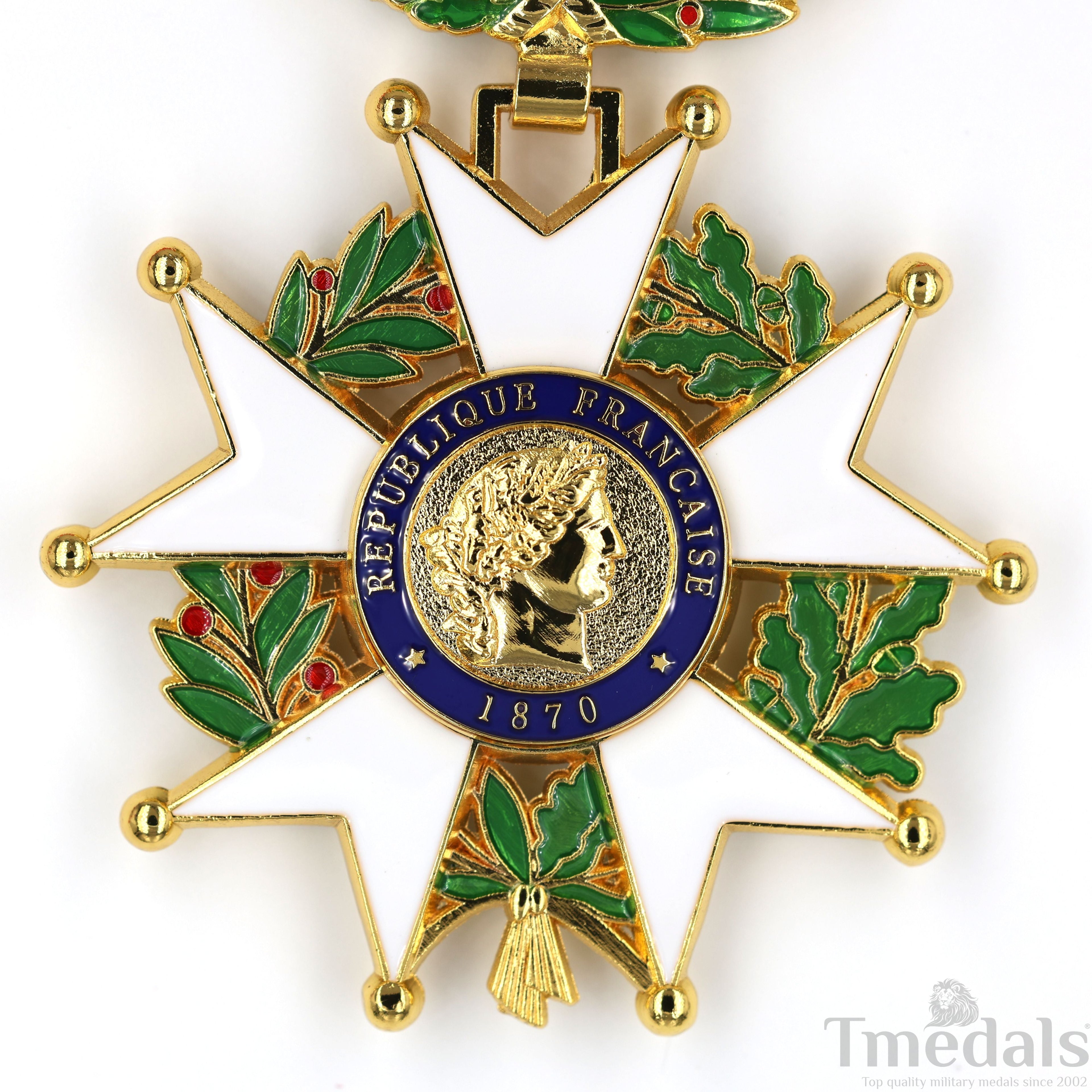 French Legion of Honour Commandeur Medal 3rd Class with Red Ribbon detail view 3
