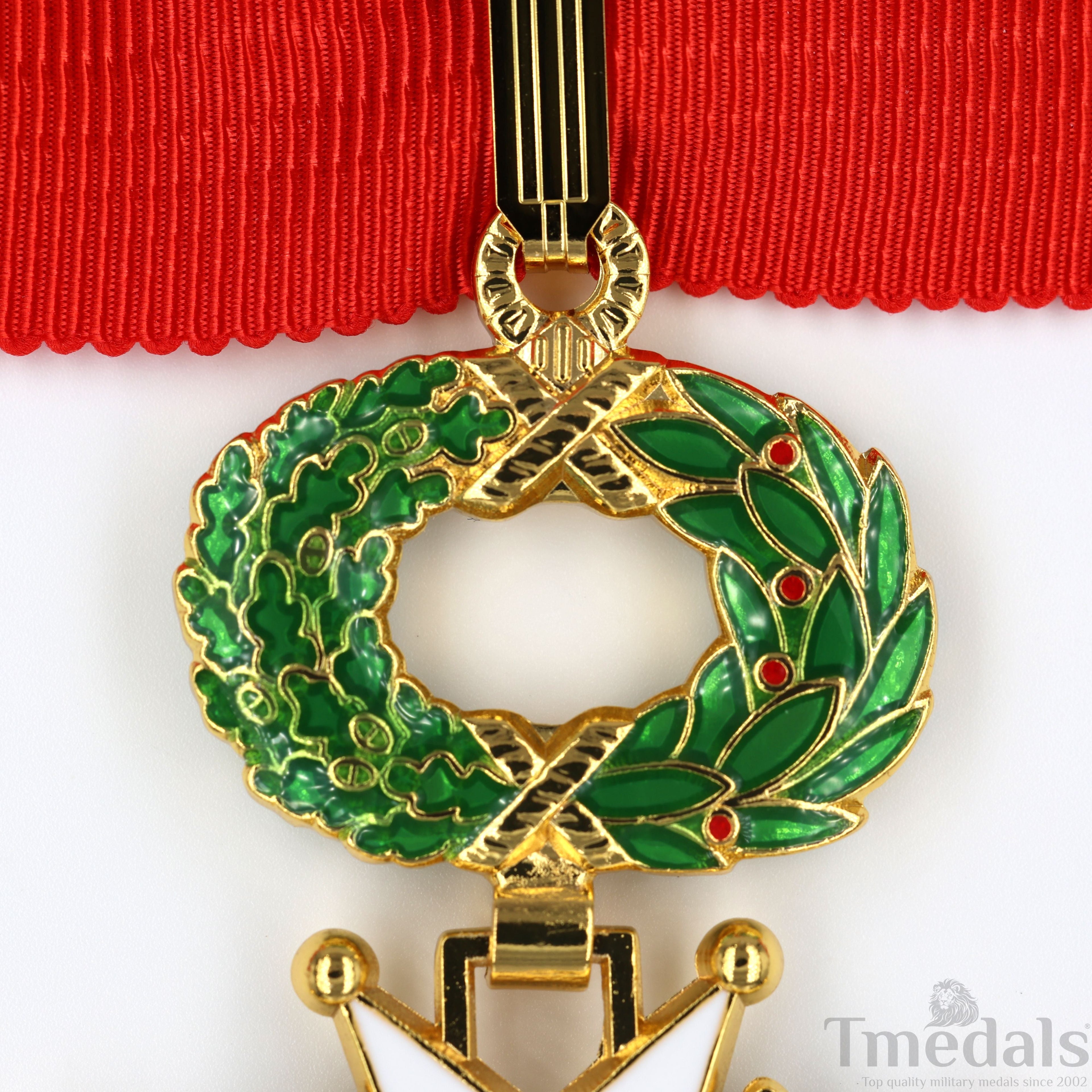 French Legion of Honour Commandeur Medal 3rd Class with Red Ribbon detail view 38