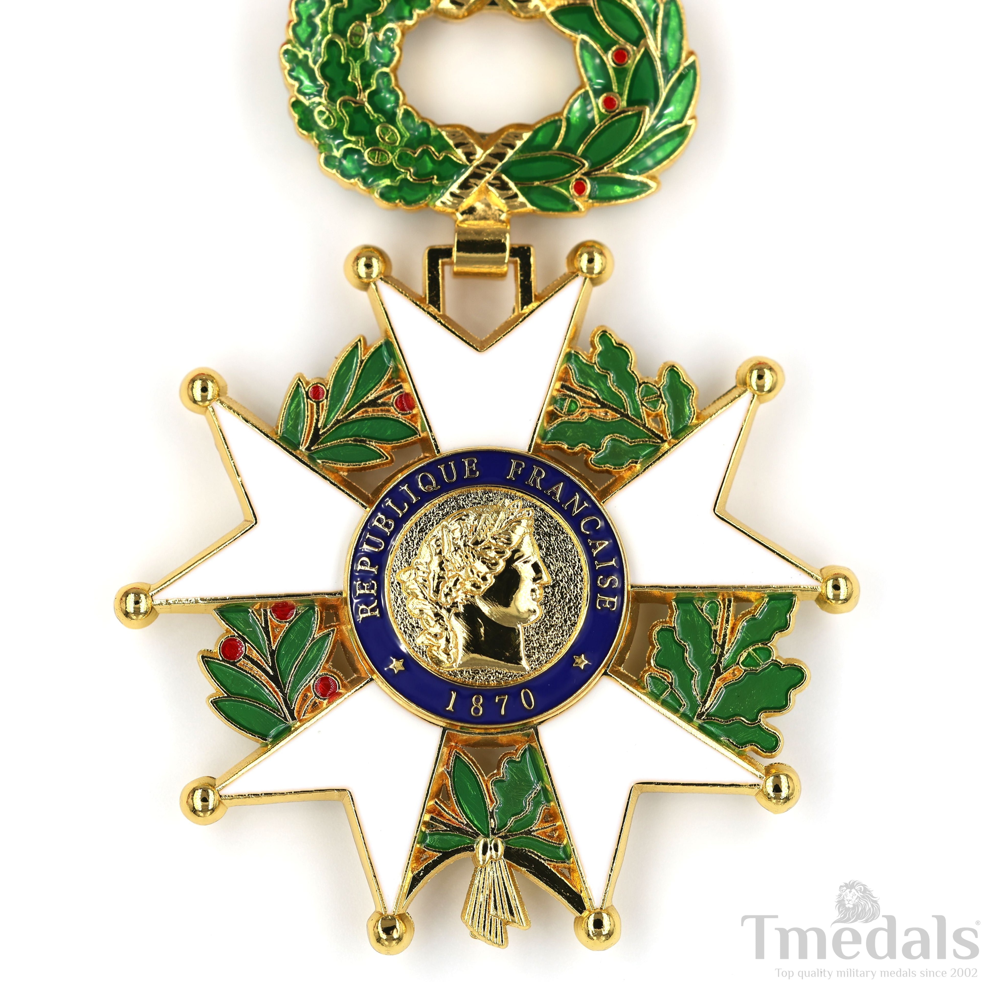 French Legion of Honour Commandeur Medal 3rd Class with Red Ribbon detail view 4