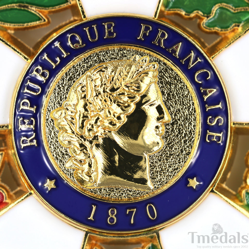 French Legion of Honour Commandeur Medal 3rd Class with Red Ribbon detail view 5