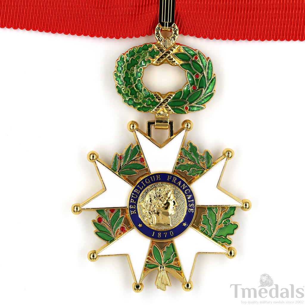 French Legion of Honour Commandeur Medal 3rd Class with Red Ribbon detail view 20