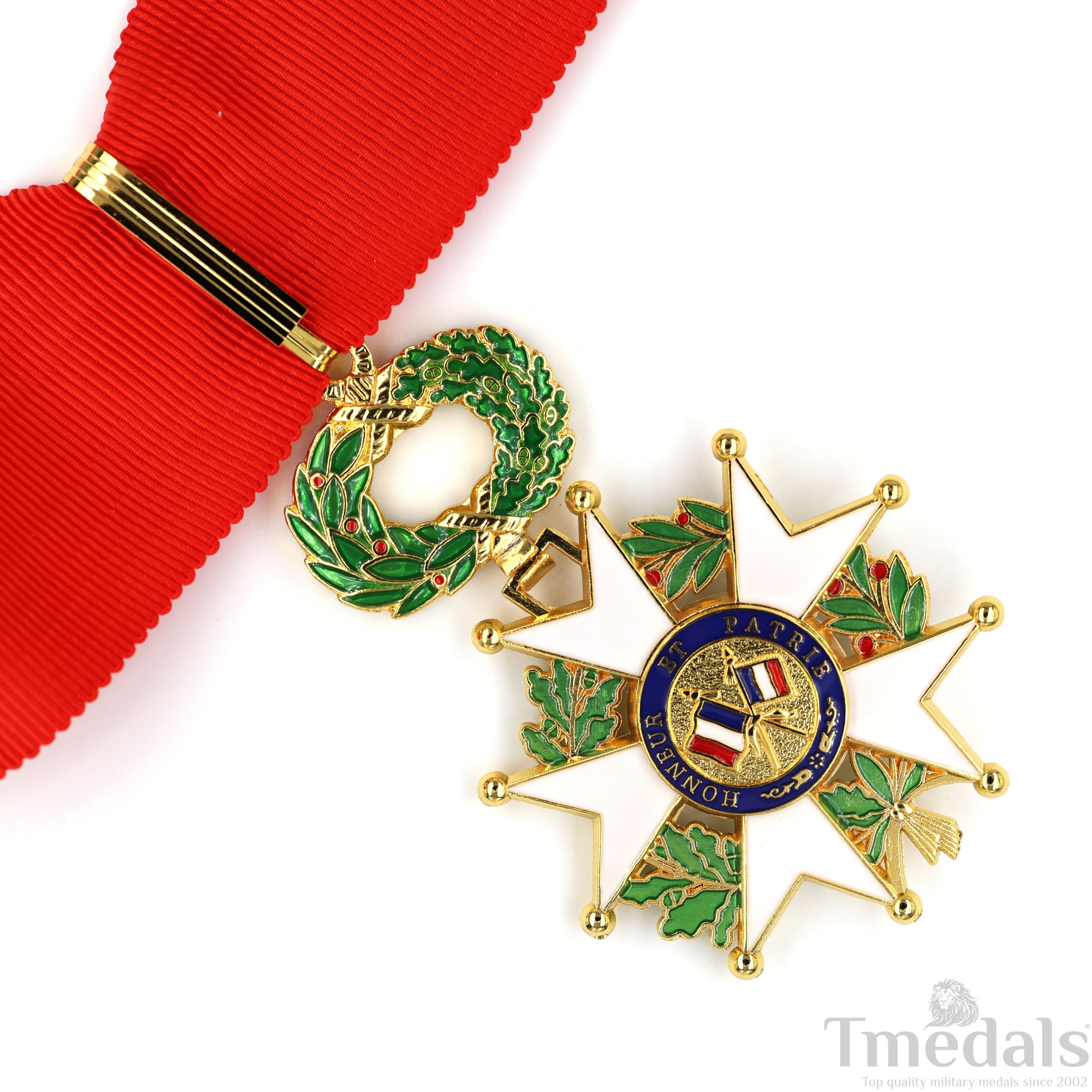 French Legion of Honour Commandeur Medal 3rd Class with Red Ribbon detail view 24
