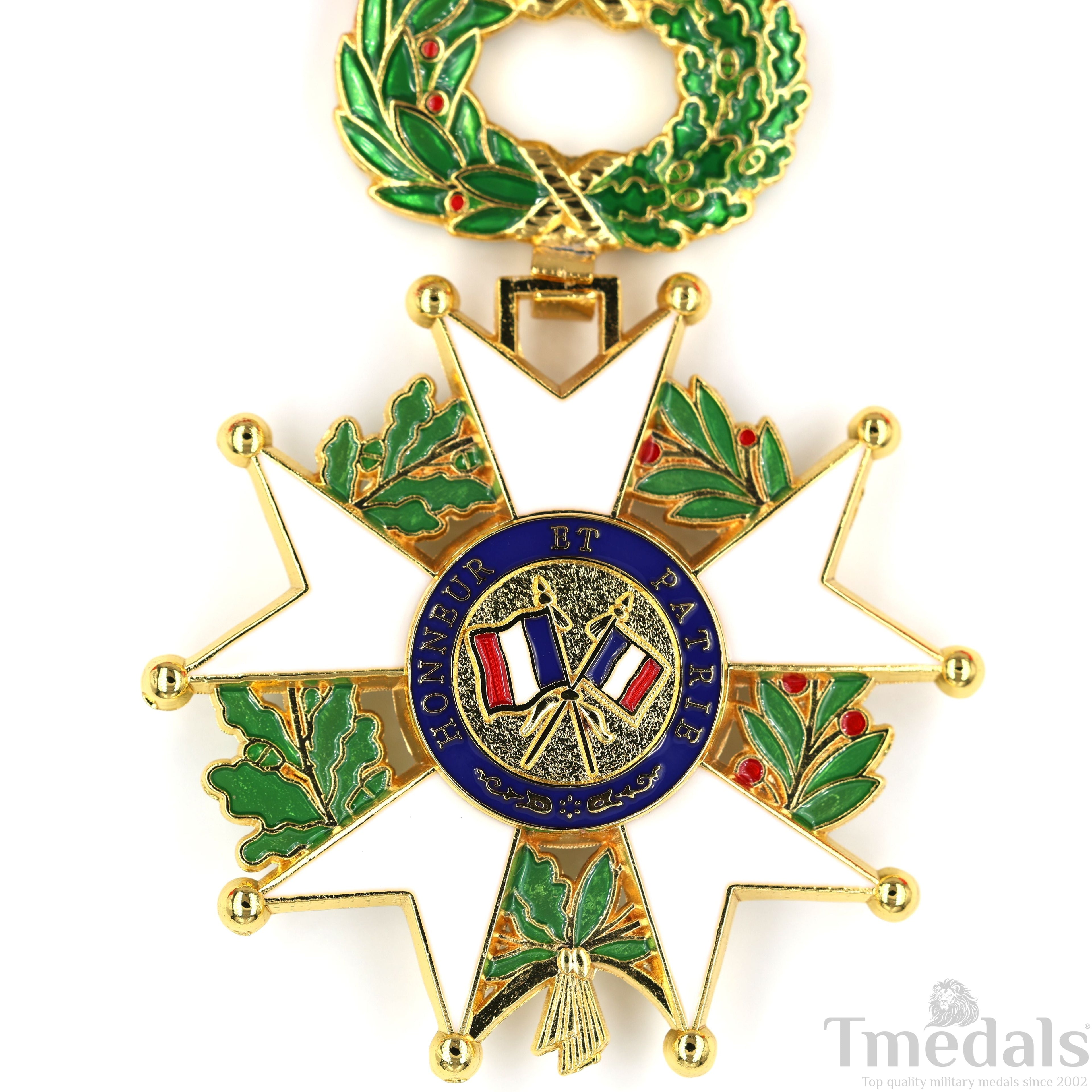 French Legion of Honour Commandeur Medal 3rd Class with Red Ribbon detail view 25