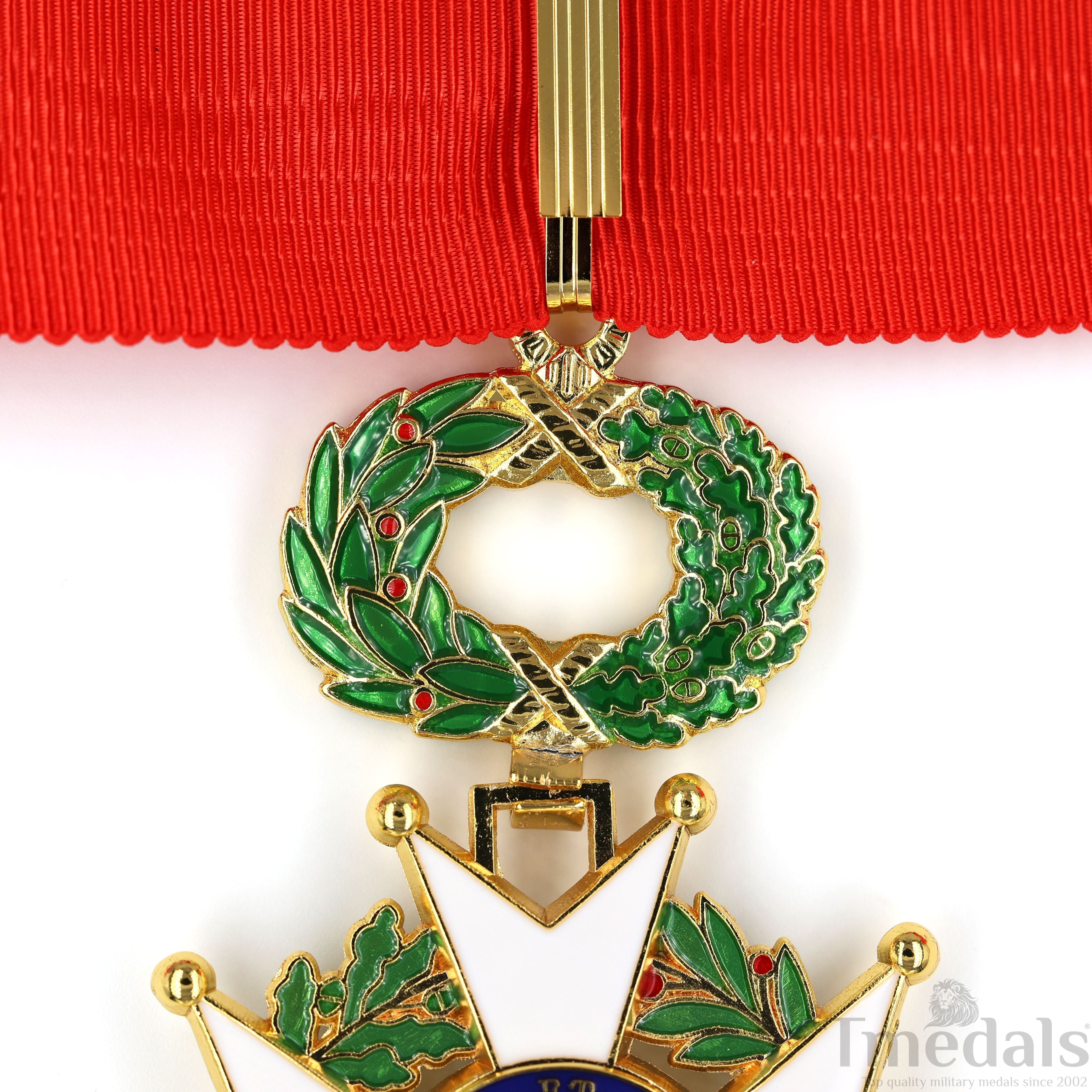 French Legion of Honour Commandeur Medal 3rd Class with Red Ribbon detail view 27