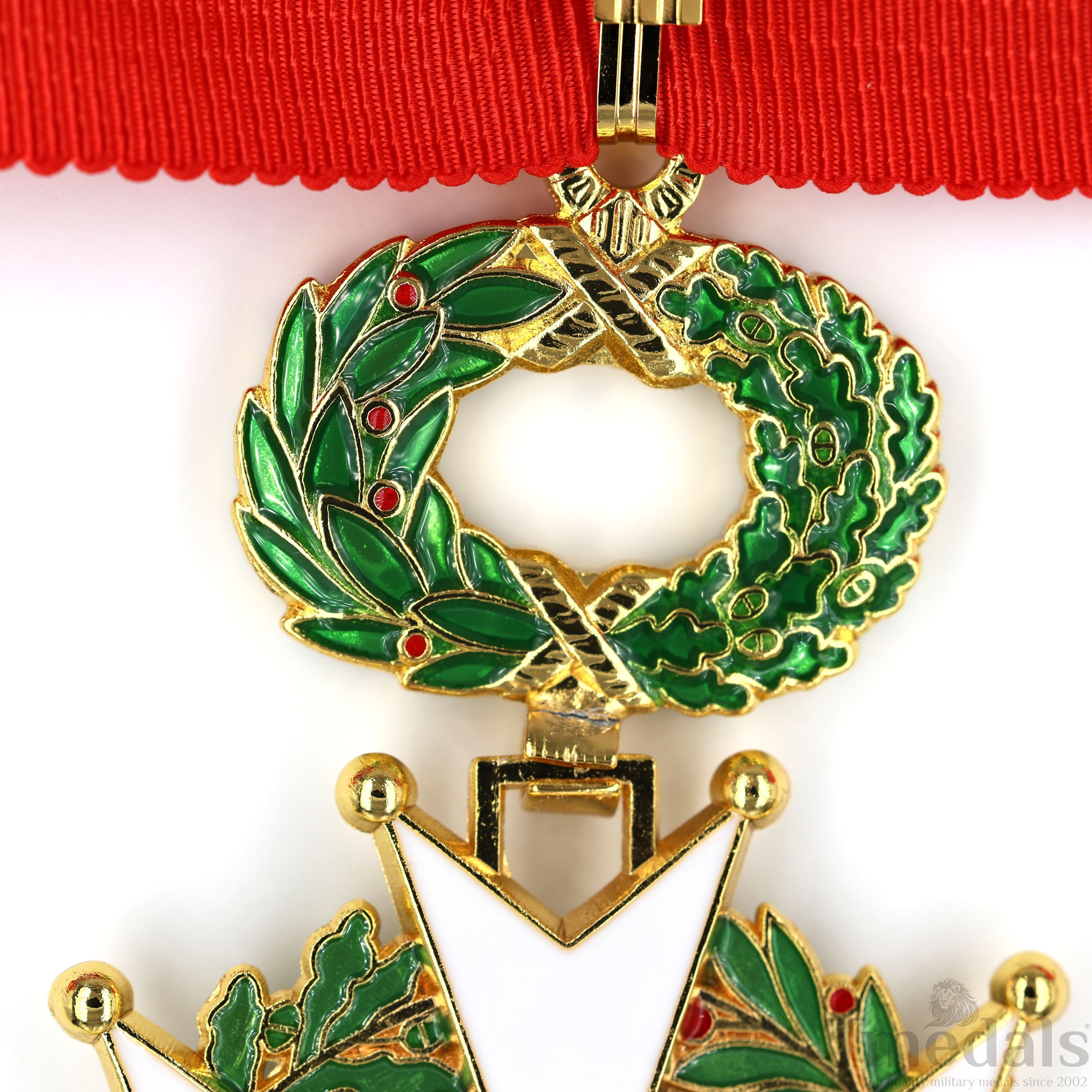 French Legion of Honour Commandeur Medal 3rd Class with Red Ribbon detail view 14