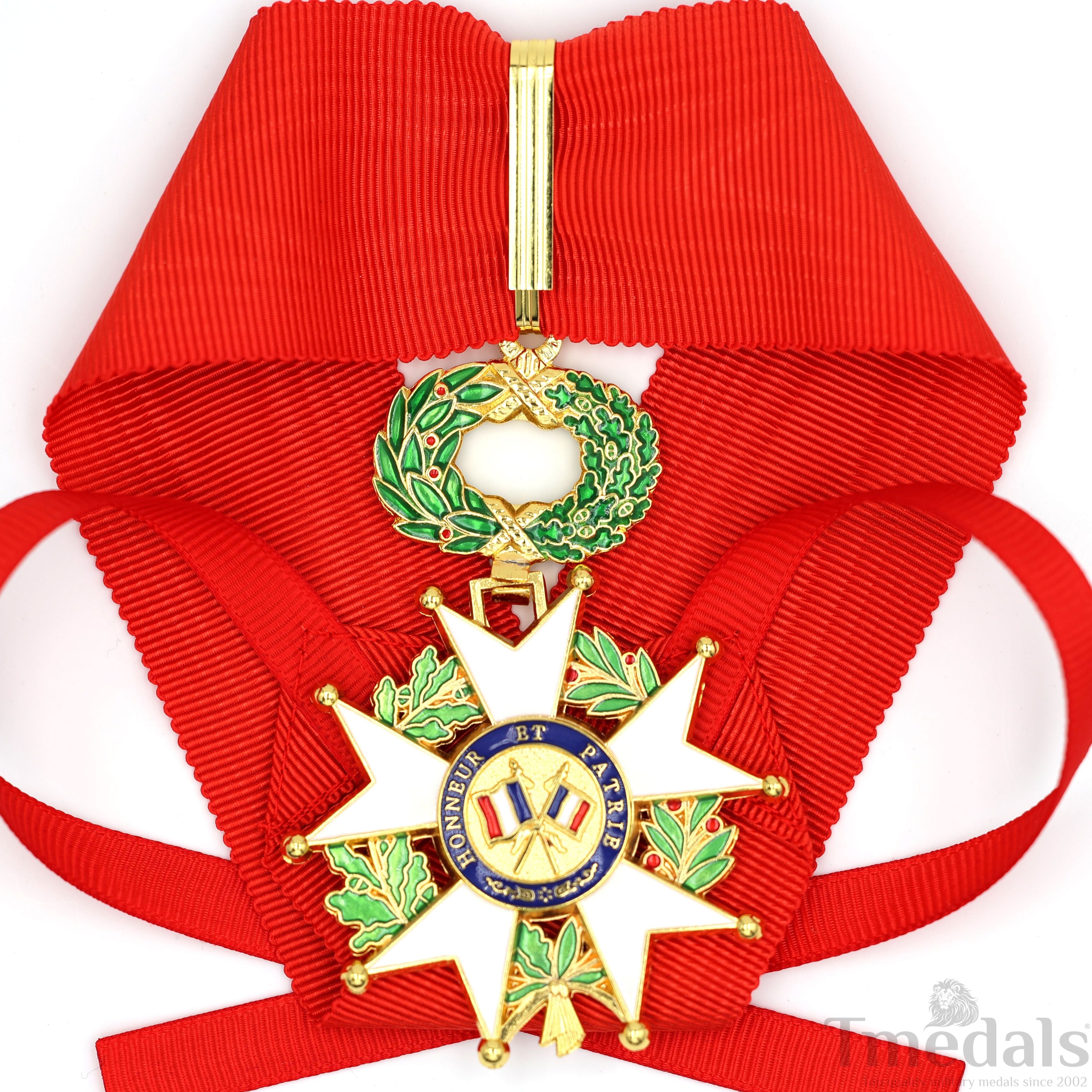French Legion of Honour Commandeur Medal 3rd Class with Red Ribbon detail view 8