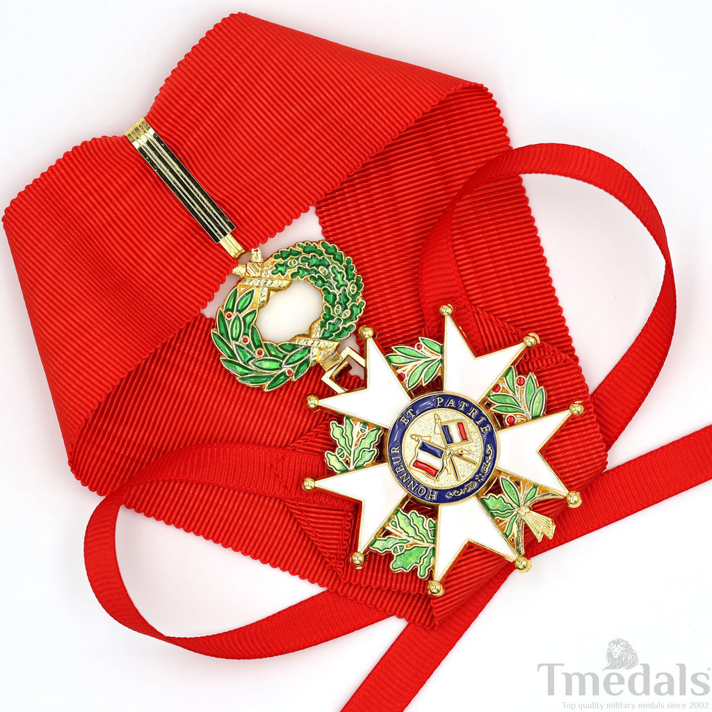 French Legion of Honour Commandeur Medal 3rd Class with Red Ribbon detail view 34