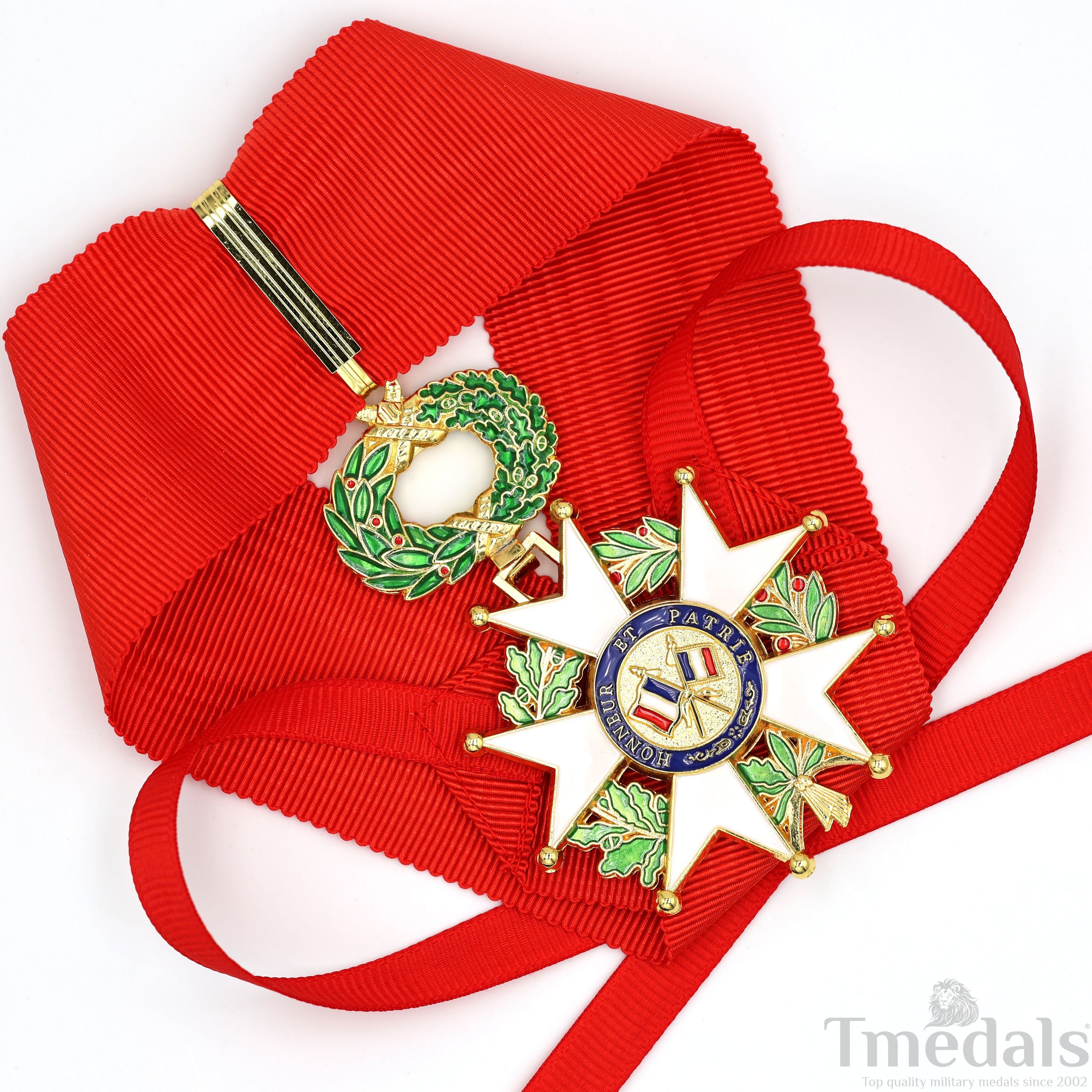French Legion of Honour Commandeur Medal 3rd Class with Red Ribbon detail view 34