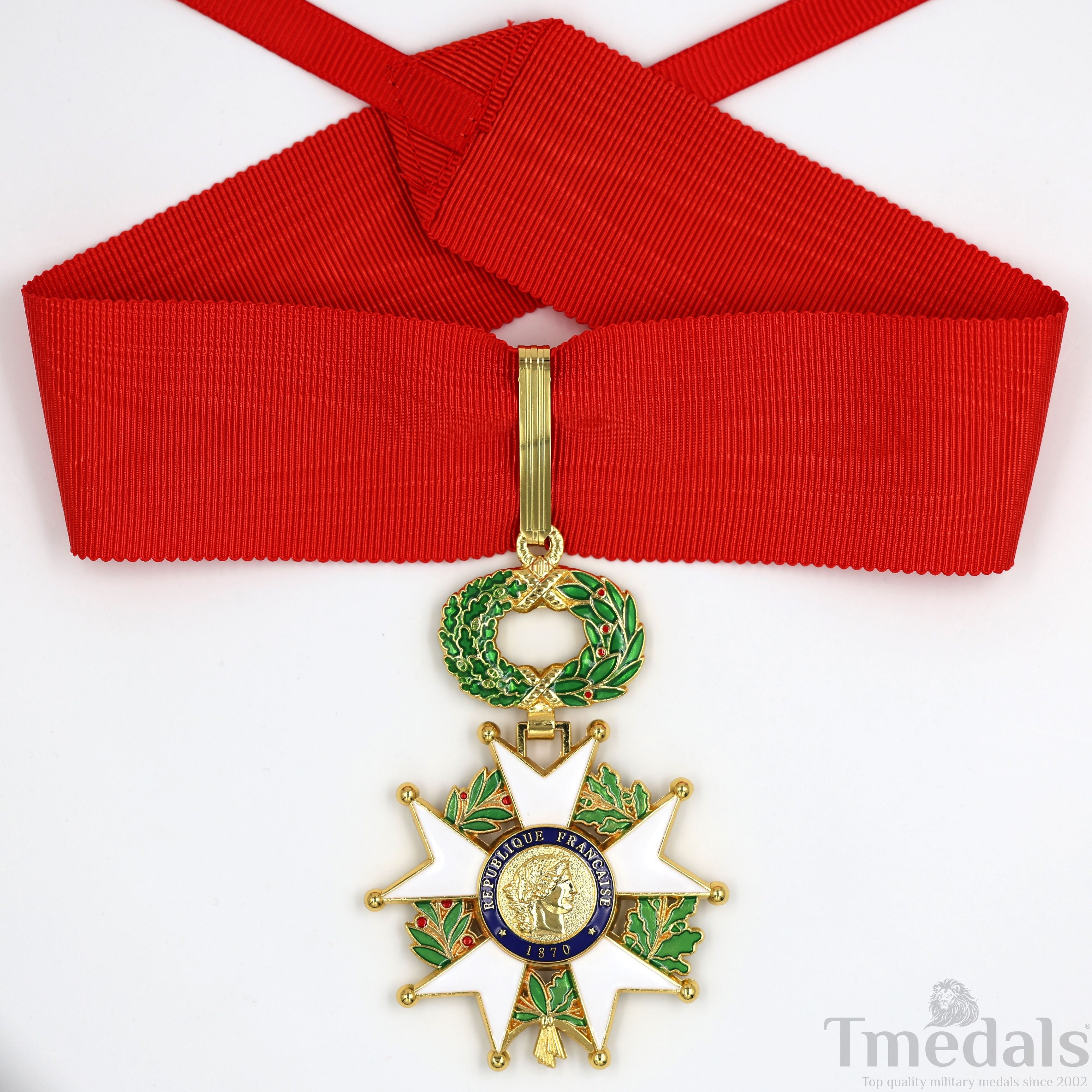 French Legion of Honour Commandeur Medal 3rd Class with Red Ribbon replica
