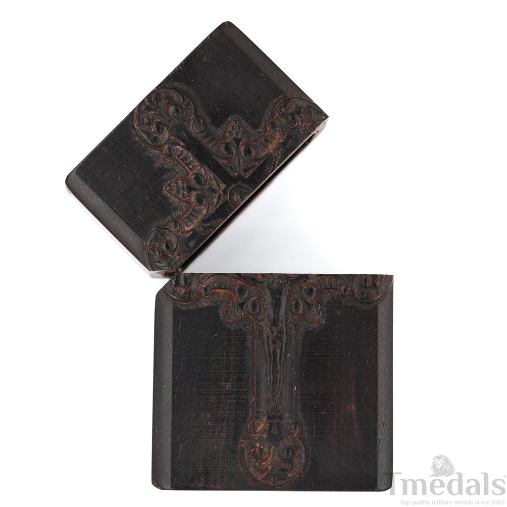 Hand-Carved Religious Wood Lighter Shell – Fits Standard Metal Insert – No Insert detail view 3
