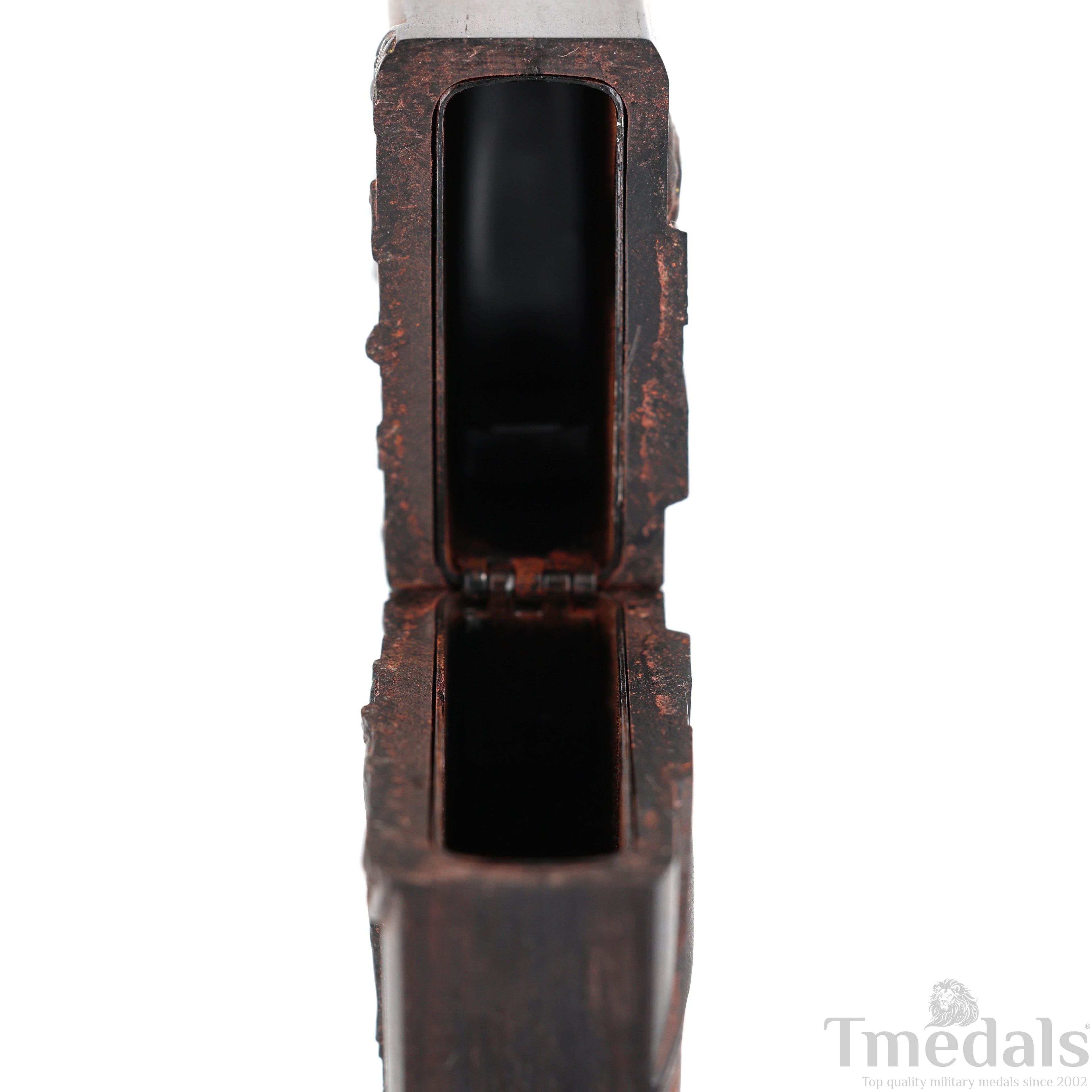 Hand-Carved Religious Wood Lighter Shell – Fits Standard Metal Insert – No Insert detail view 9