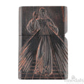 Hand-Carved Religious Wood Lighter Shell – Fits Standard Metal Insert – No Insert
